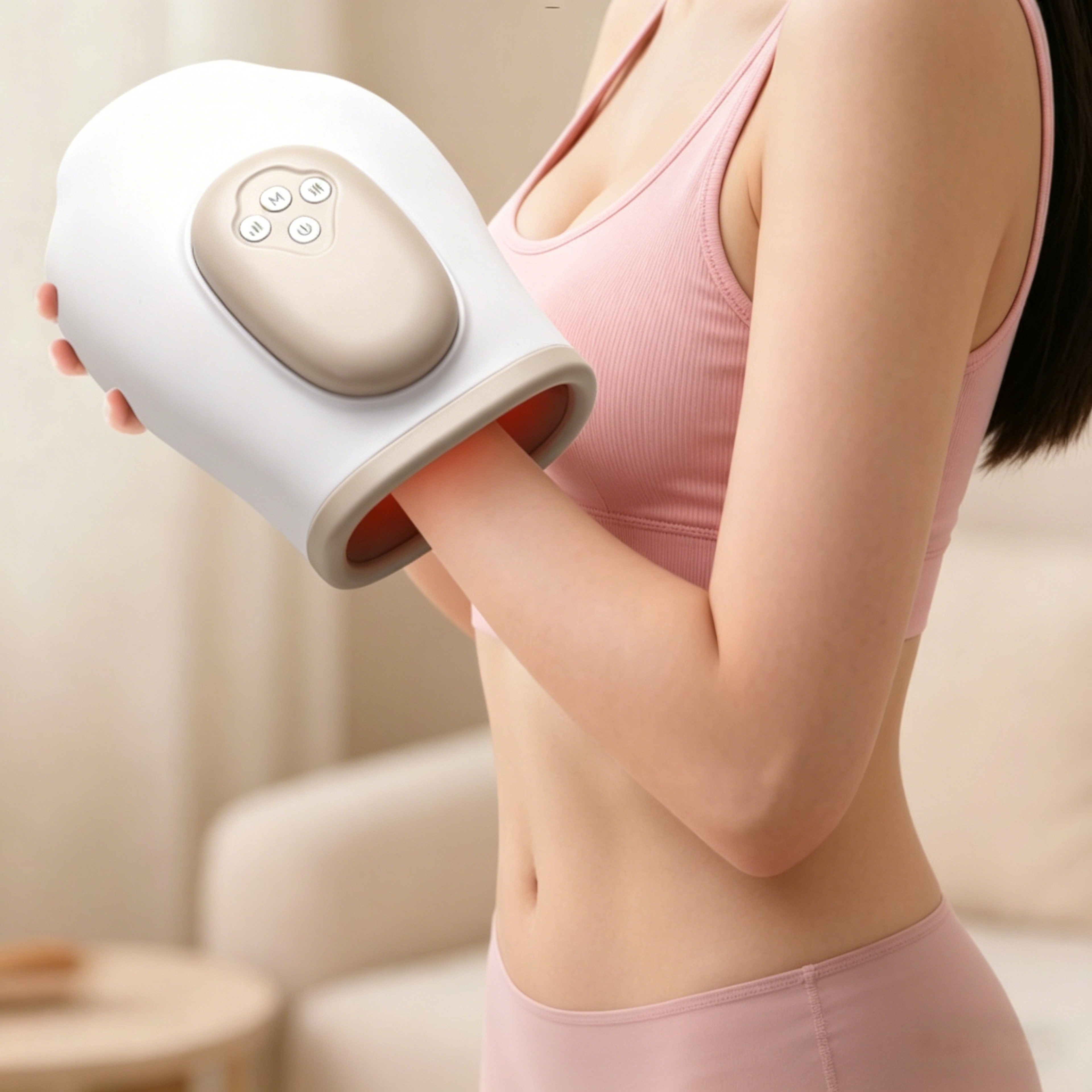 Air Compression Hand Massager With Heat And Vibration For Finger Palm And Wrist Relaxation 1