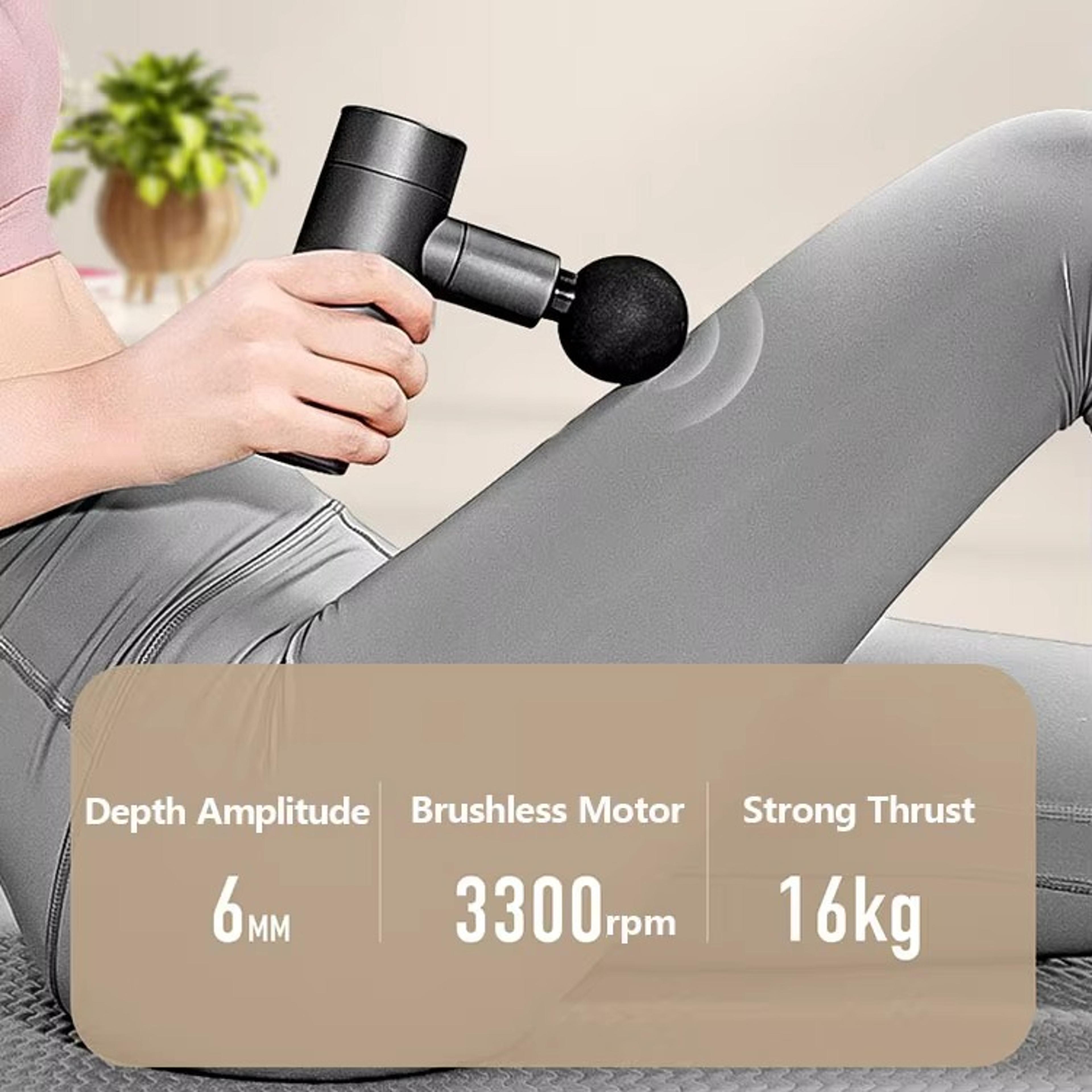 Mini Massage Gun Deep Tissue Muscle Massager Portable Fascia Relief 5