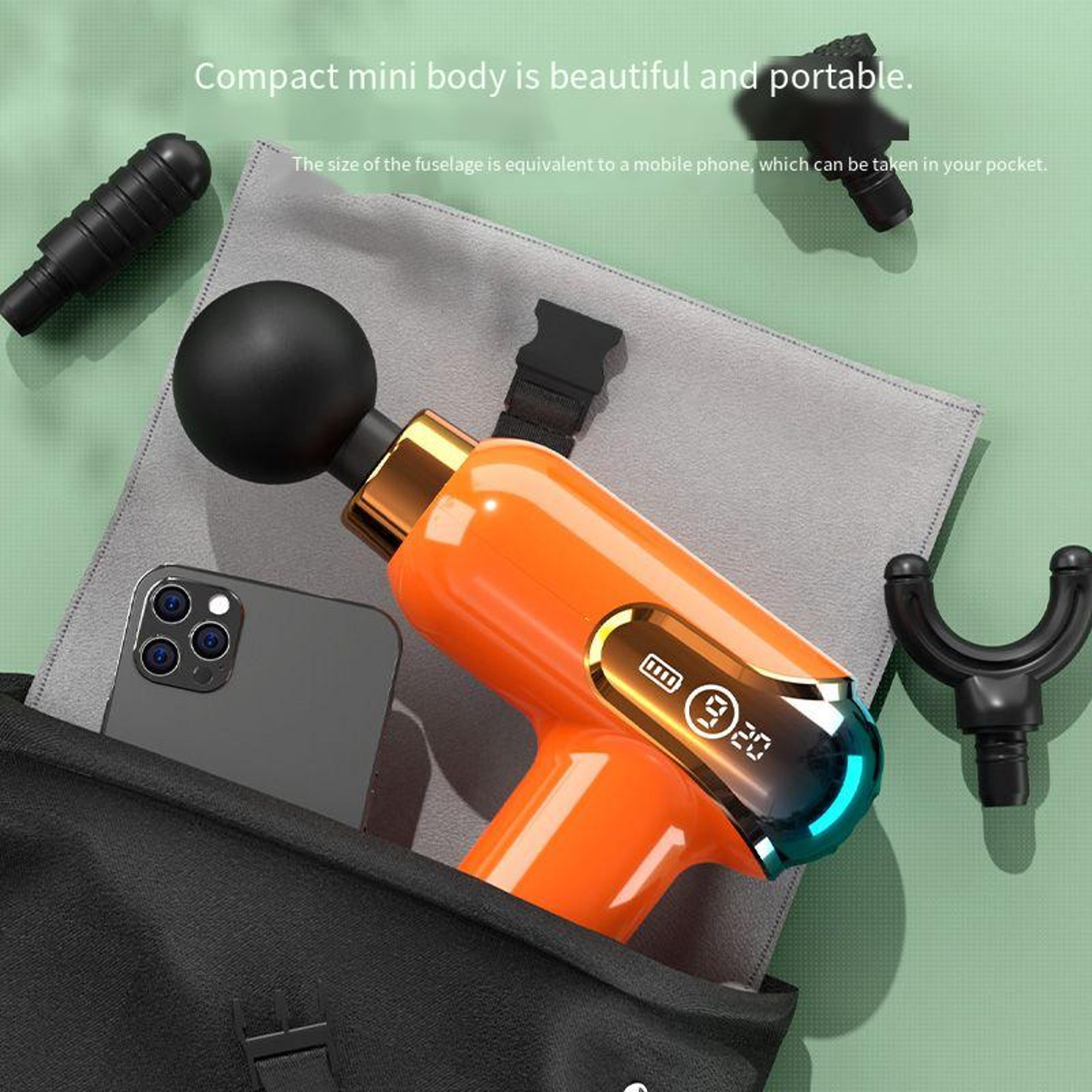 LCD Deep Tissue Massage Gun With Massage Heads And Minute Timer 3