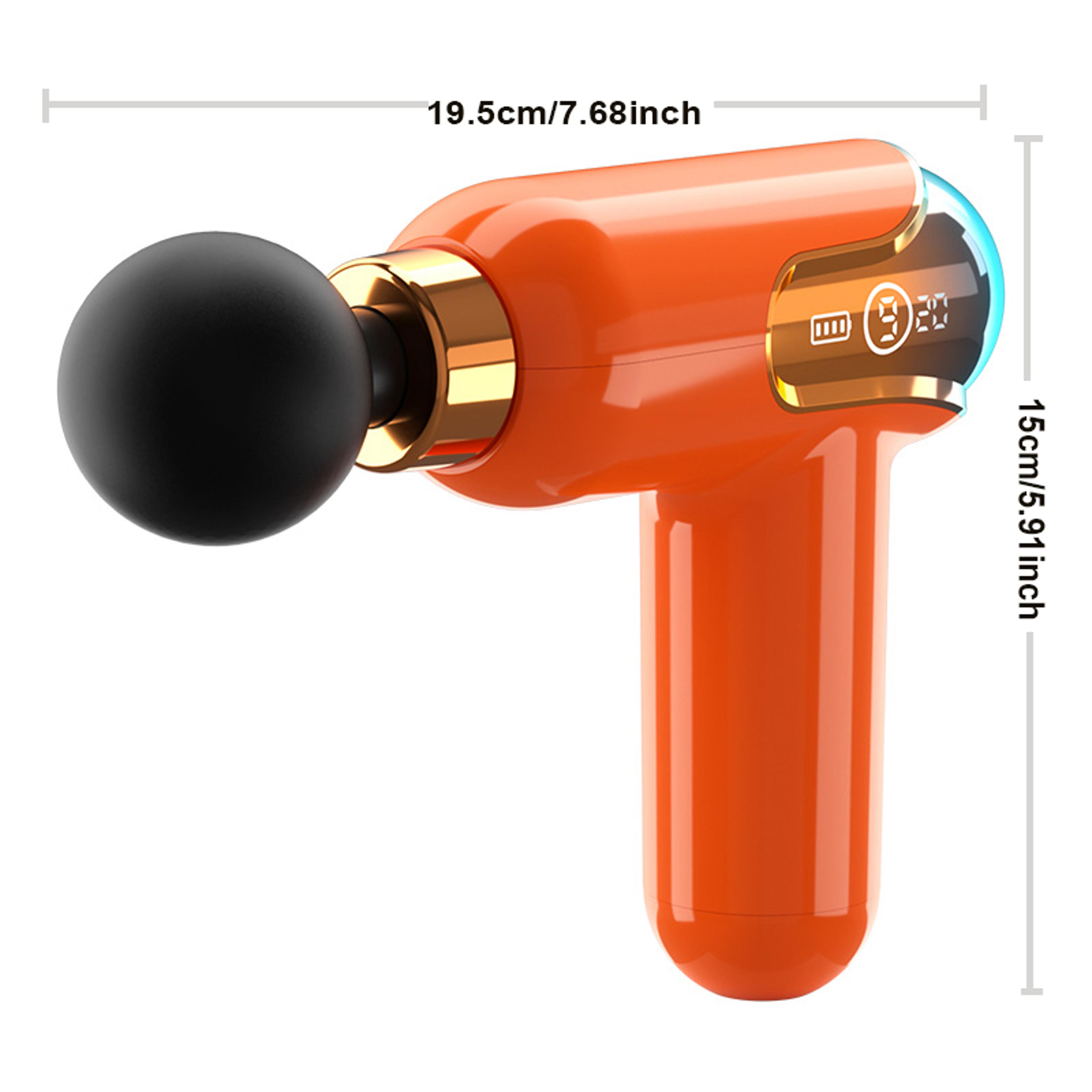 LCD Deep Tissue Massage Gun With Massage Heads And Minute Timer 4