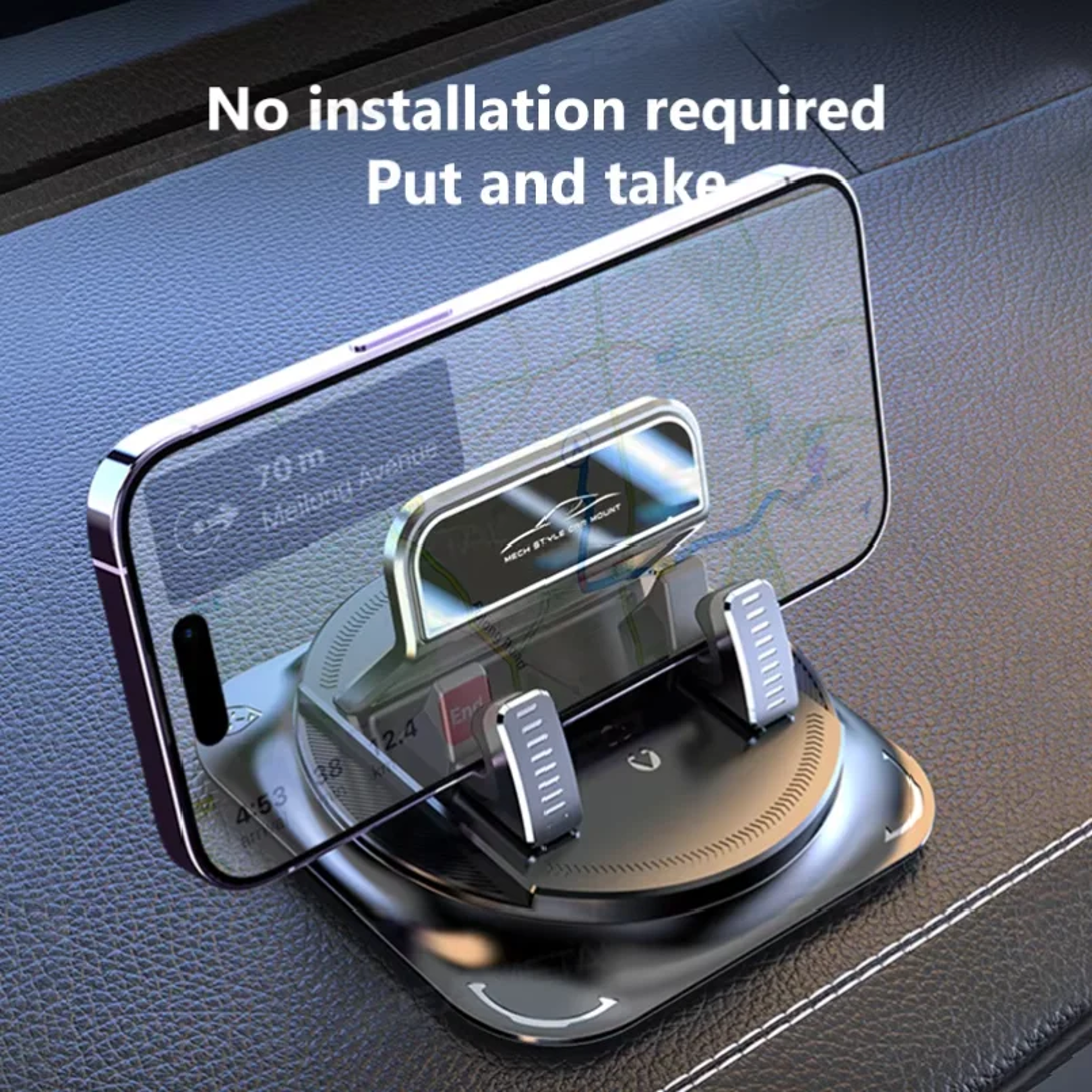 Universal Anti Slip Car Phone Holder Dashboard GPS Mount 5