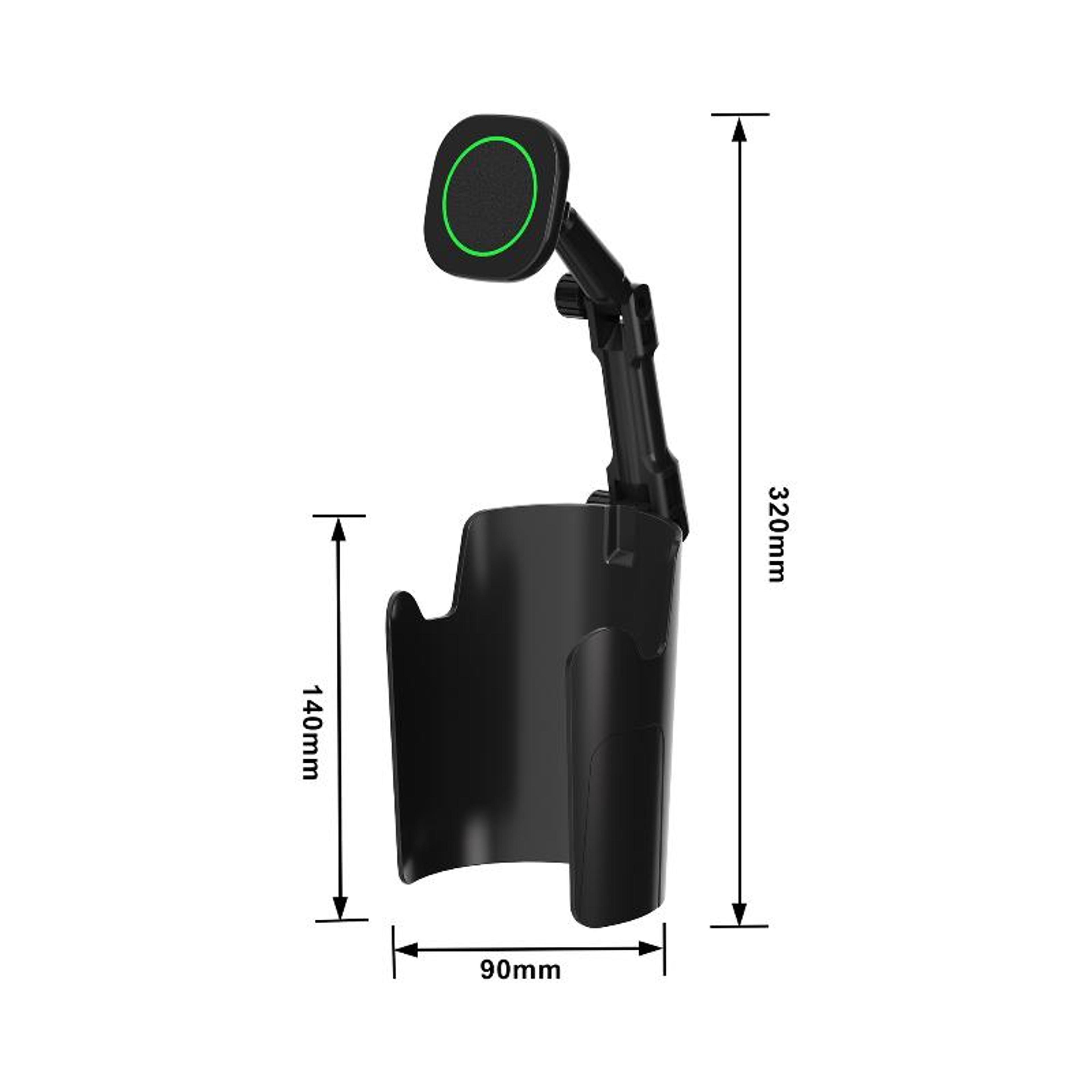 Adjustable Magnetic Car Cup Holder Phone Mount Hands Free Phone Holder 8