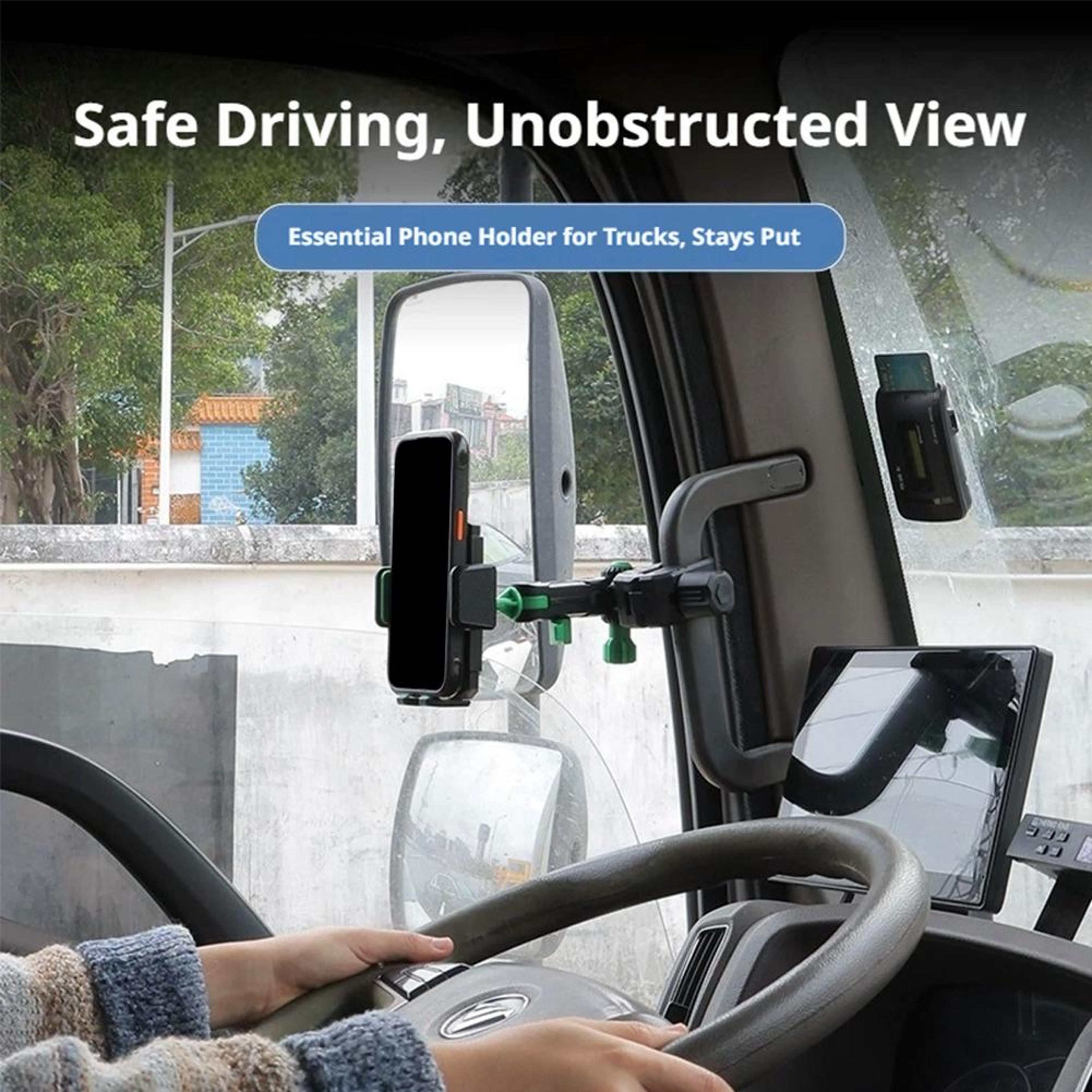 Heavy Duty A Pillar Phone Mount Adjustable Truck Grab Handle Holder 6