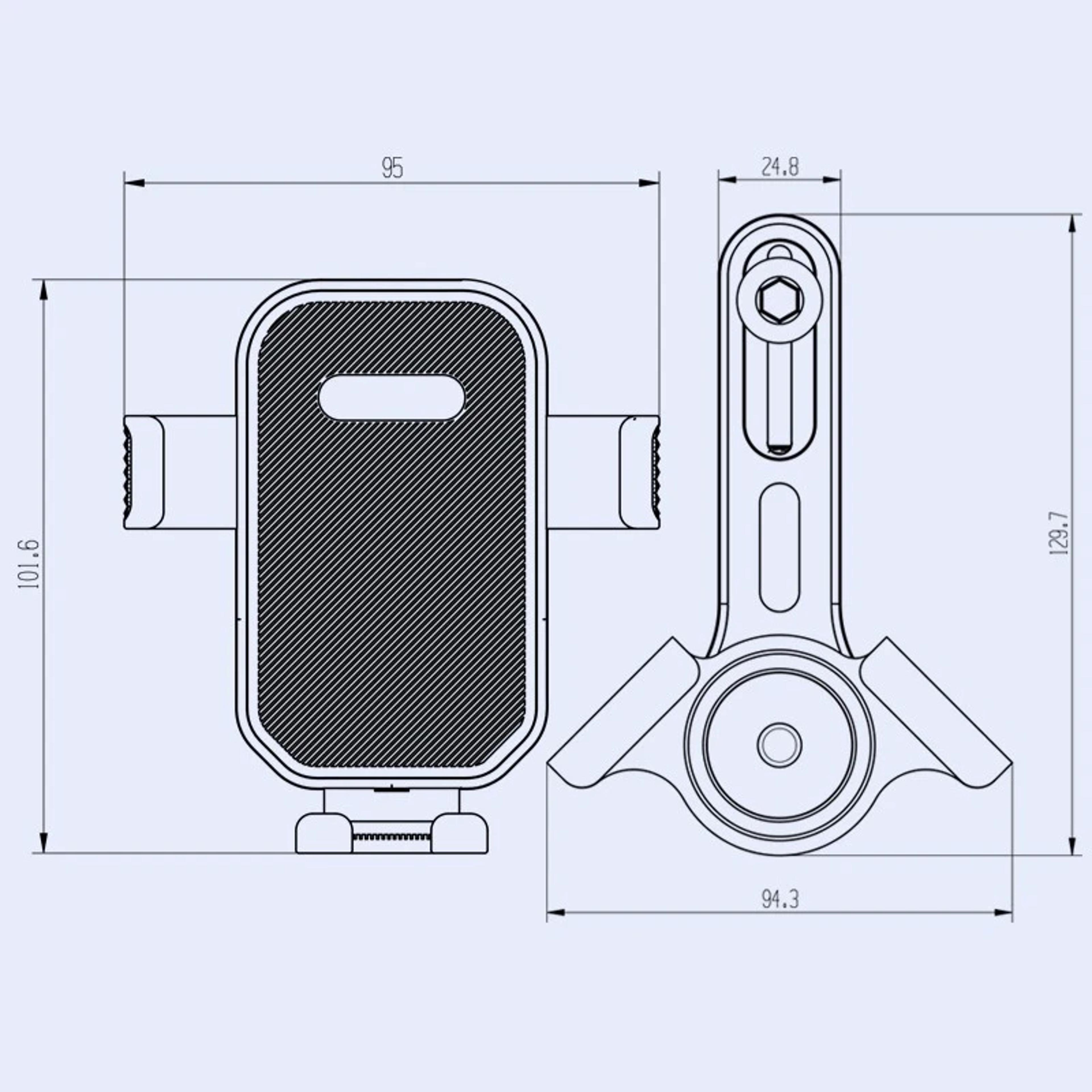 Foldable Magnetic Tesla Phone Mount Rotating Screen Holder For Model Cybertruck 5
