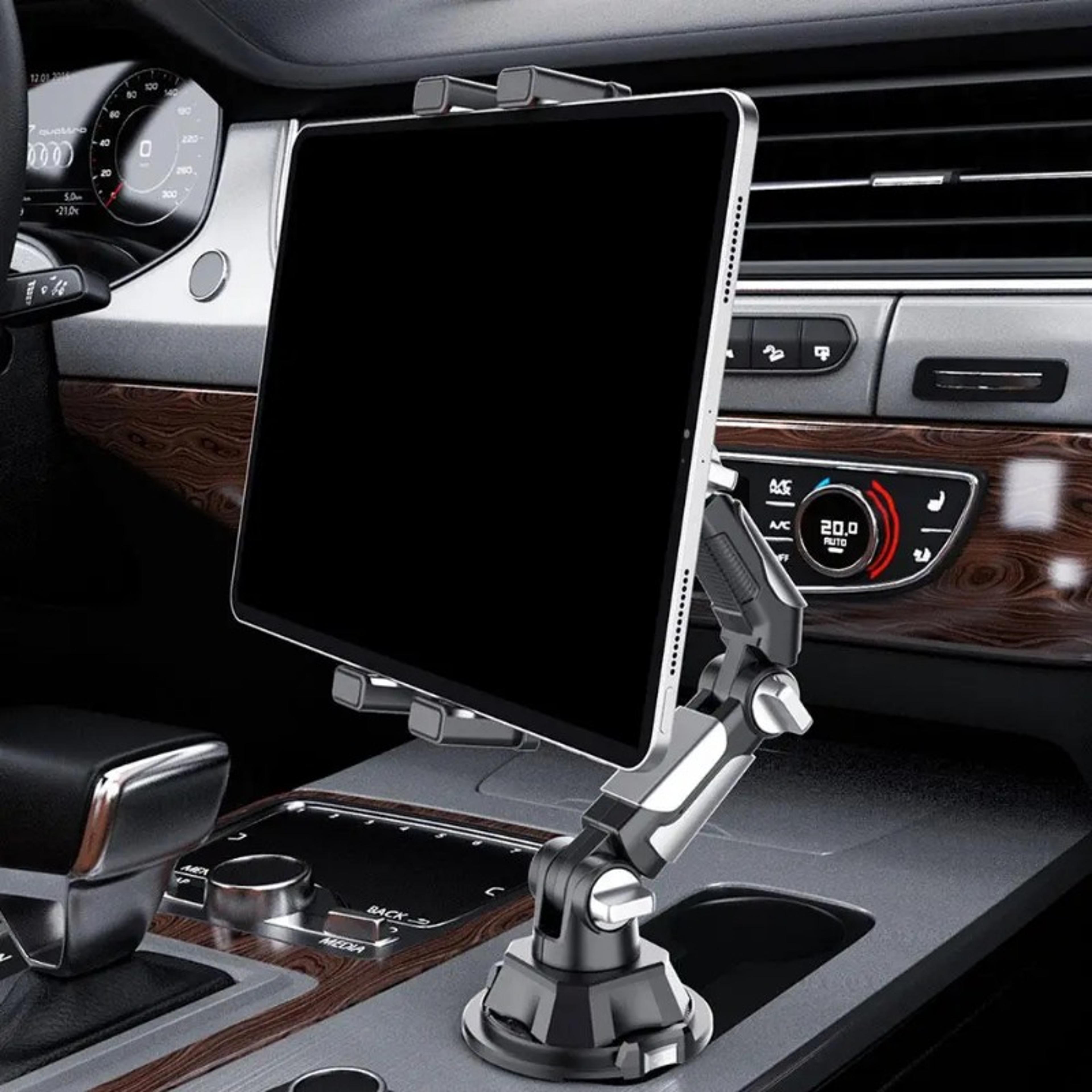 Universal Car Cup Holder Tablet Mount With Adjustable Long Arm And Rotation 1