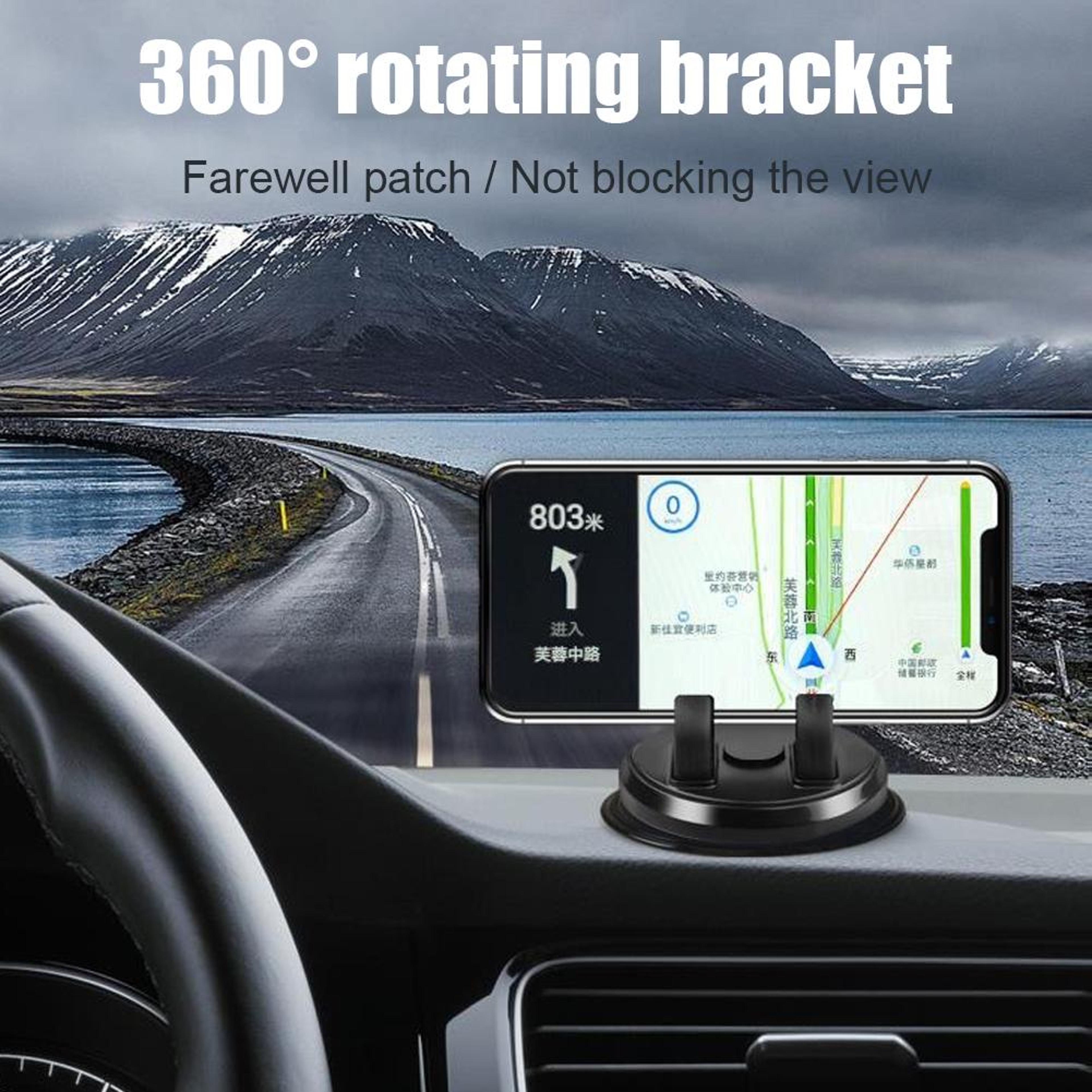 Rotating Car Phone Mount Dashboard Smartphone Holder 1