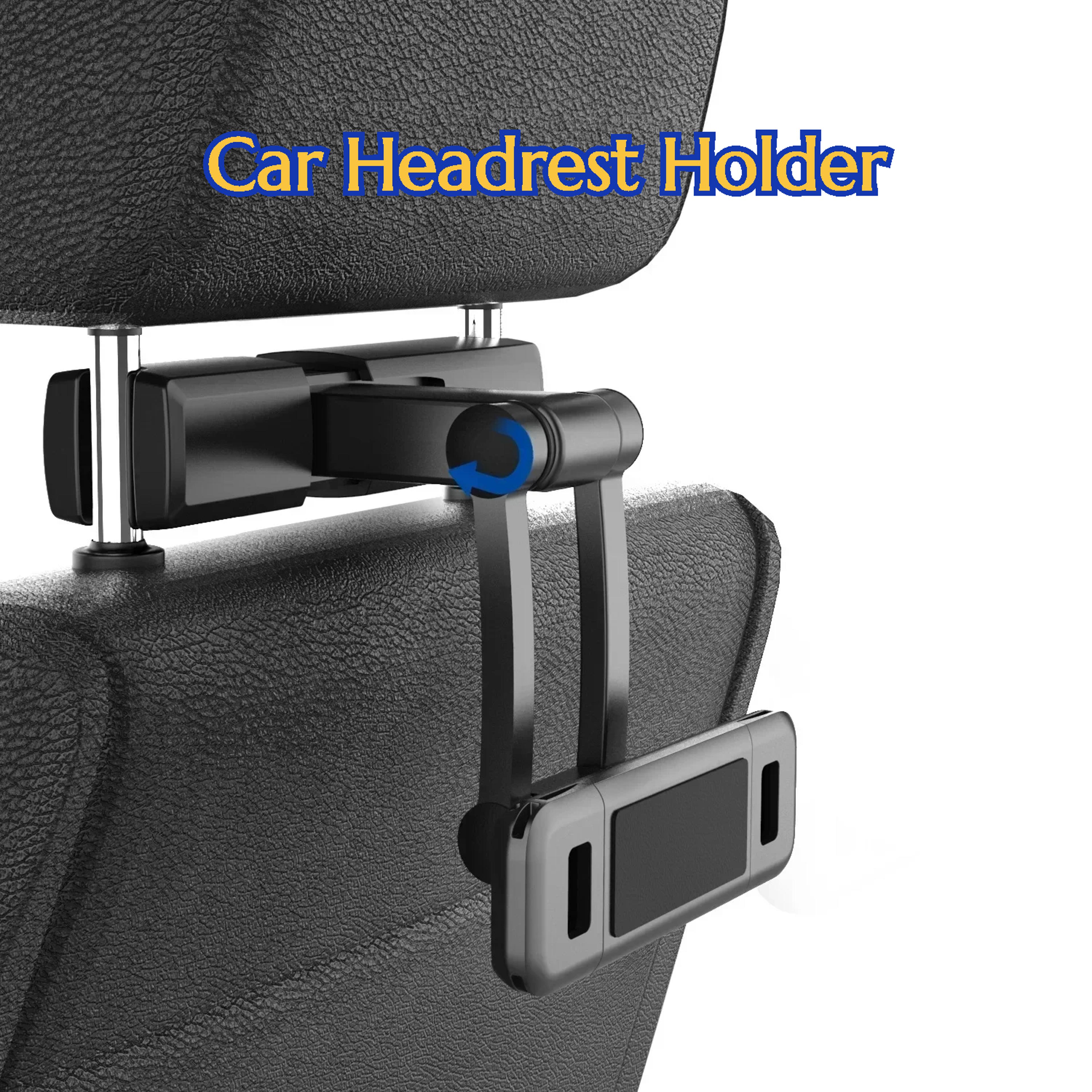 Car Headrest Tablet Holder Adjustable Back Seat IPad Mount For 47 To 129 Inch Devices 1