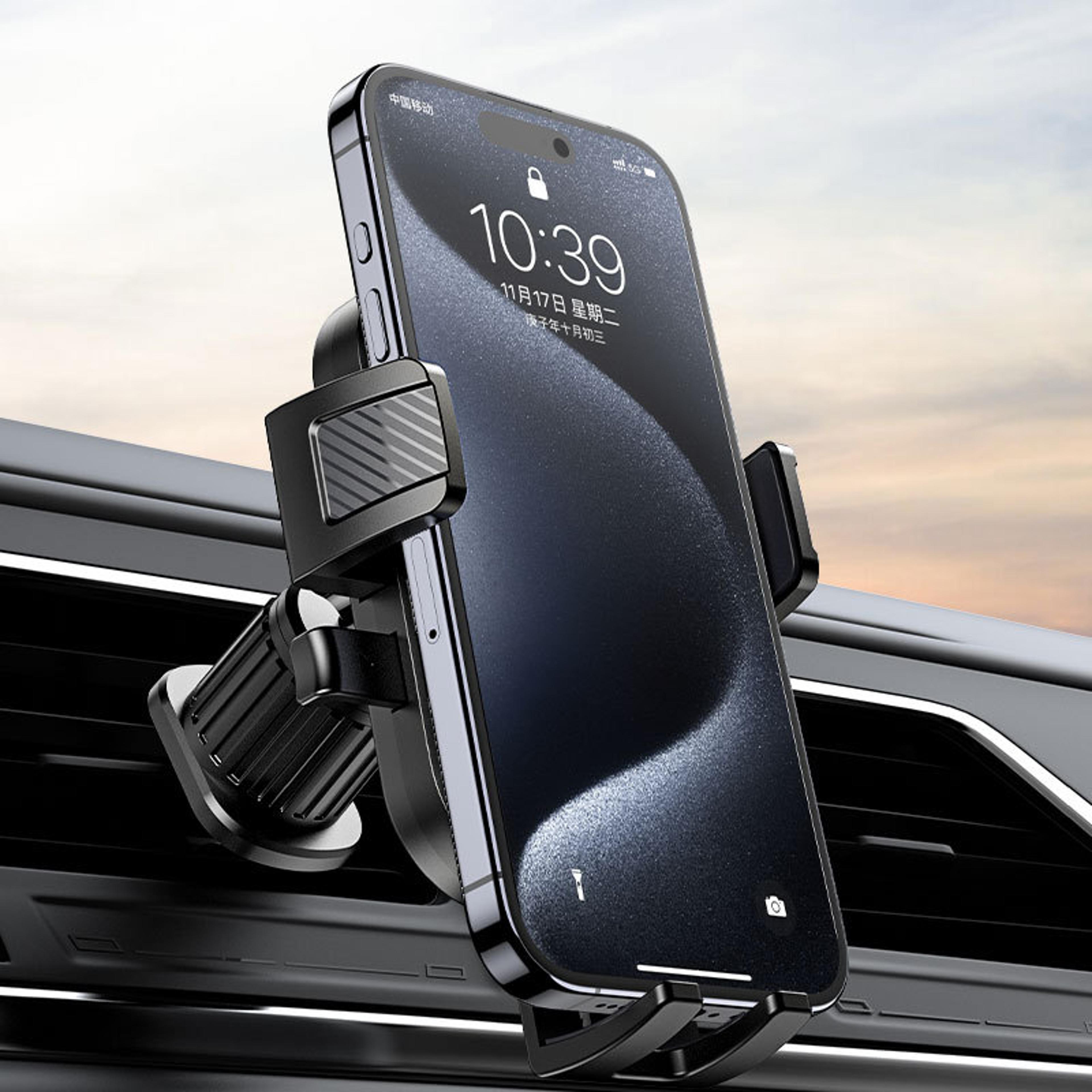 Flexible Auto Lock Car Phone Holder Universal Air Vent Phone Mount 1