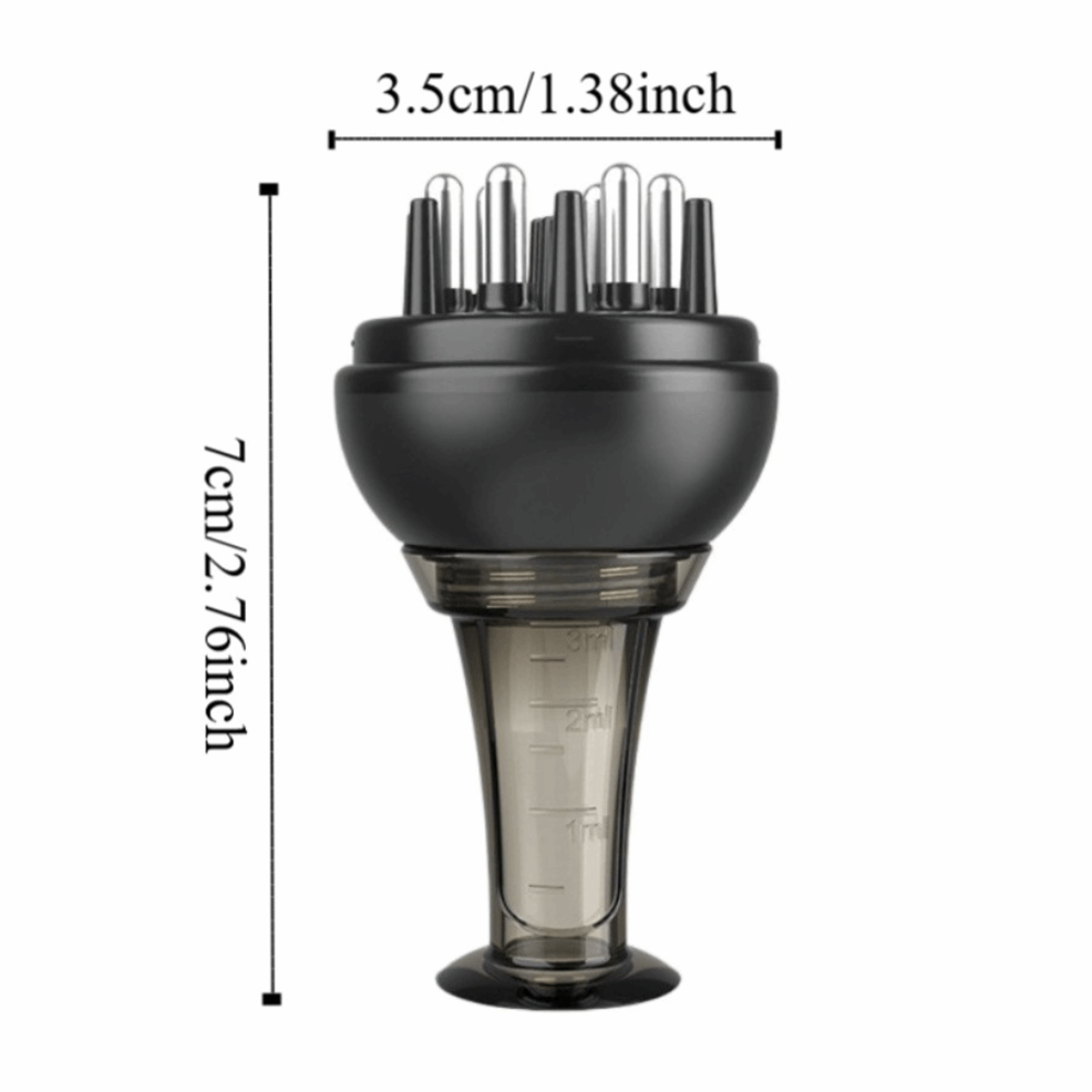 Precision Scalp Applicator Comb Hair Oil Serum Roller Ball Dispenser 3