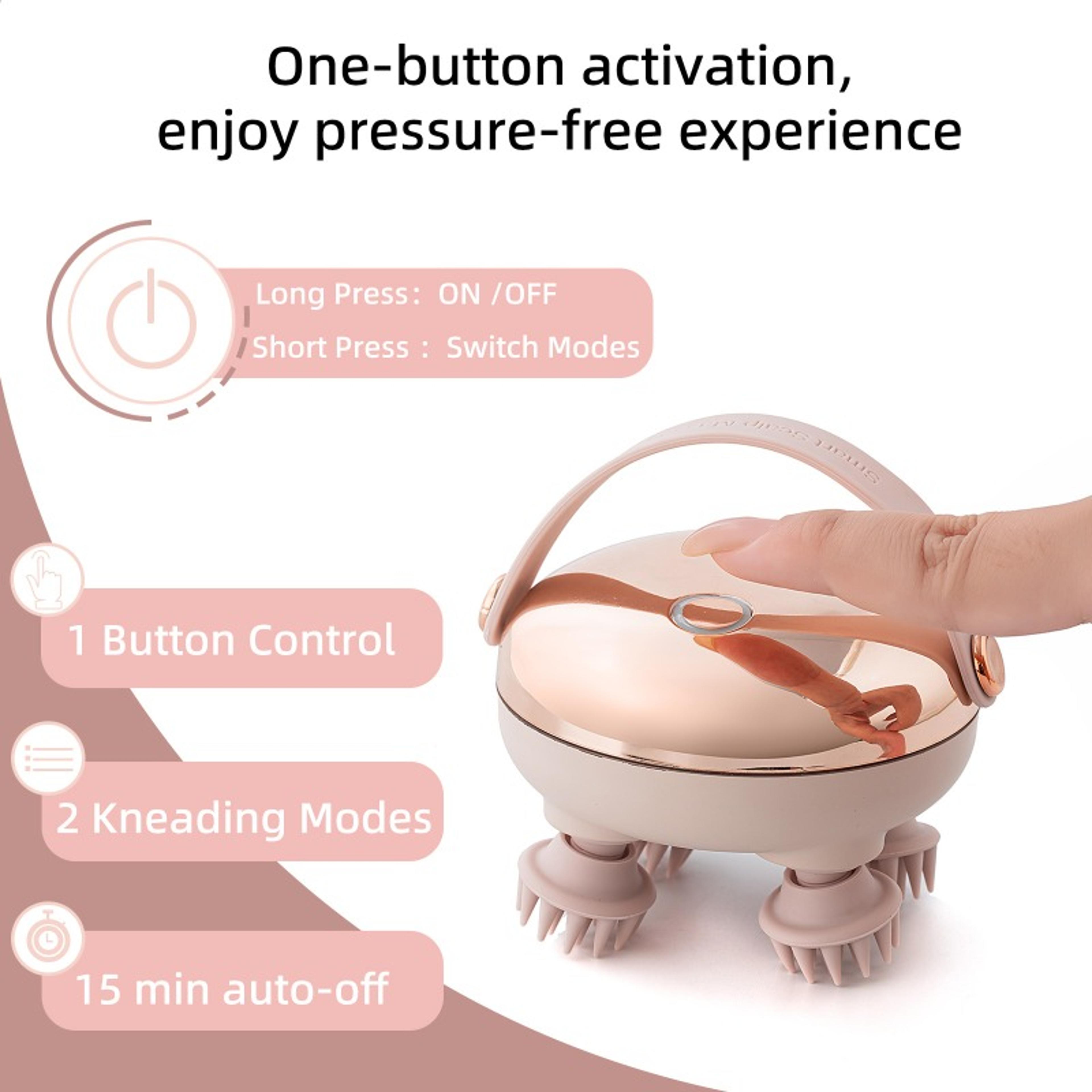 Rechargeable Electric Scalp Massager Waterproof Head And Body Massage Tool 6