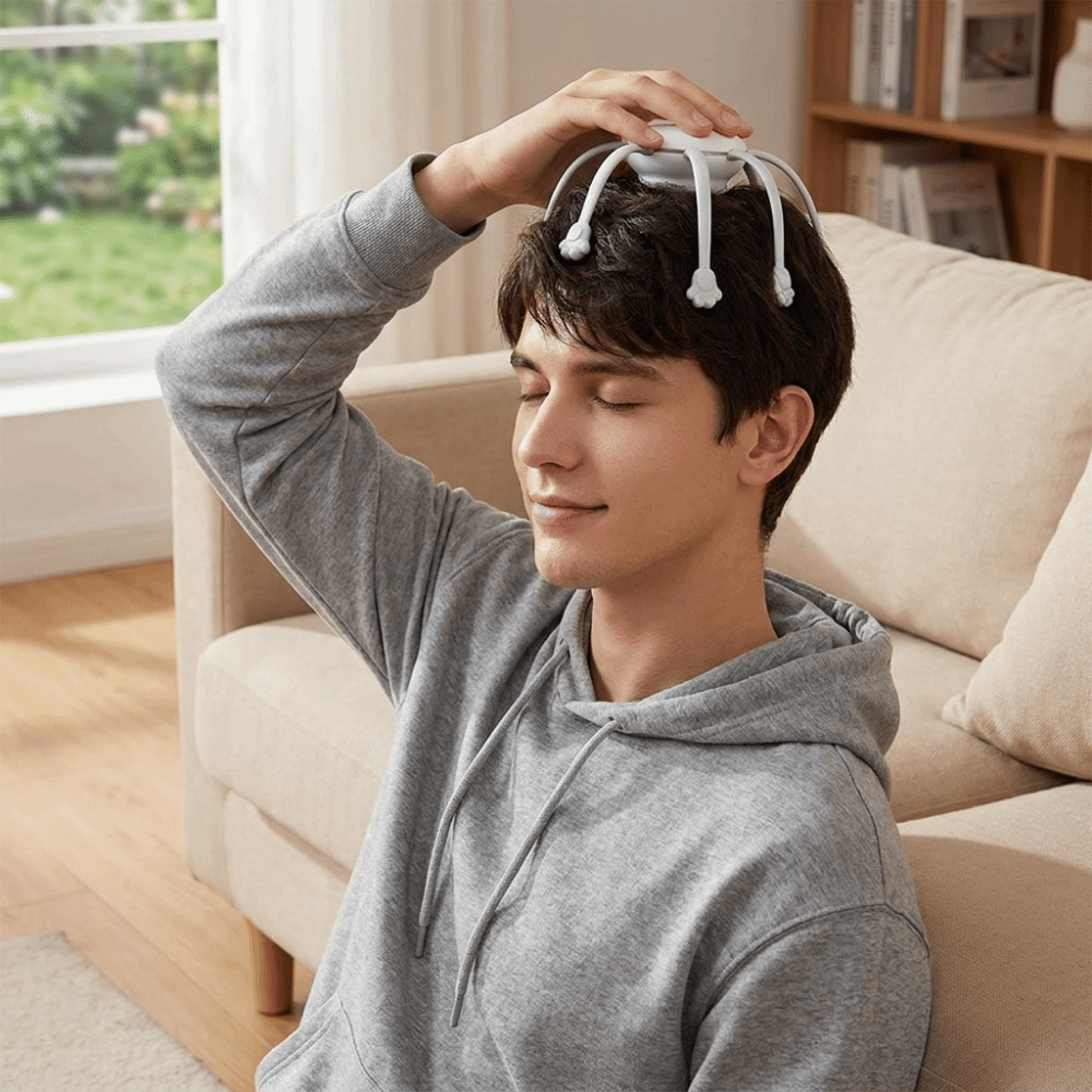 Rechargeable Octopus Scalp Massager Cordless Vibration Head Massager 3