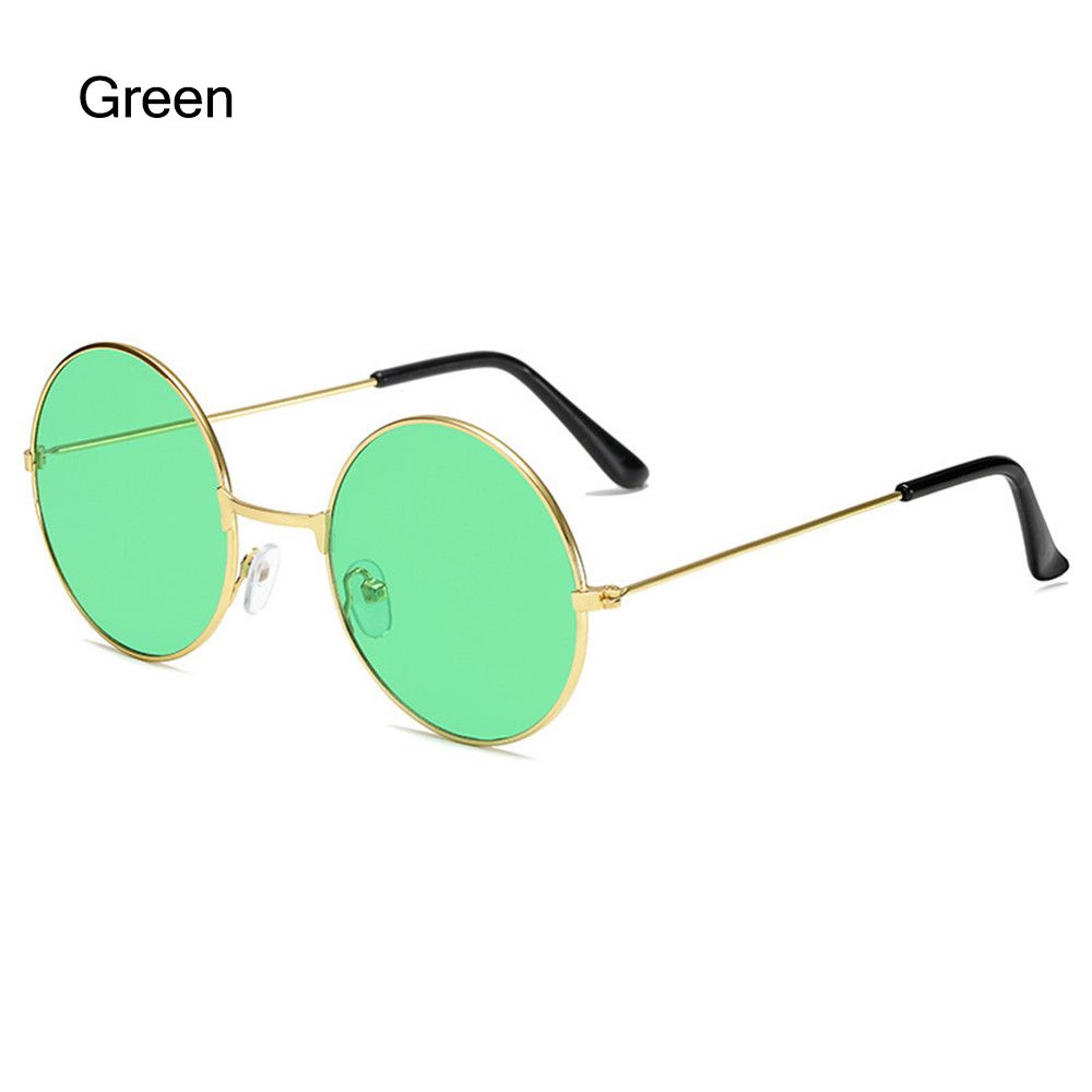 Vintage Round Sunglasses Unisex Metal Frame Mirrored Retro Eyewear 3