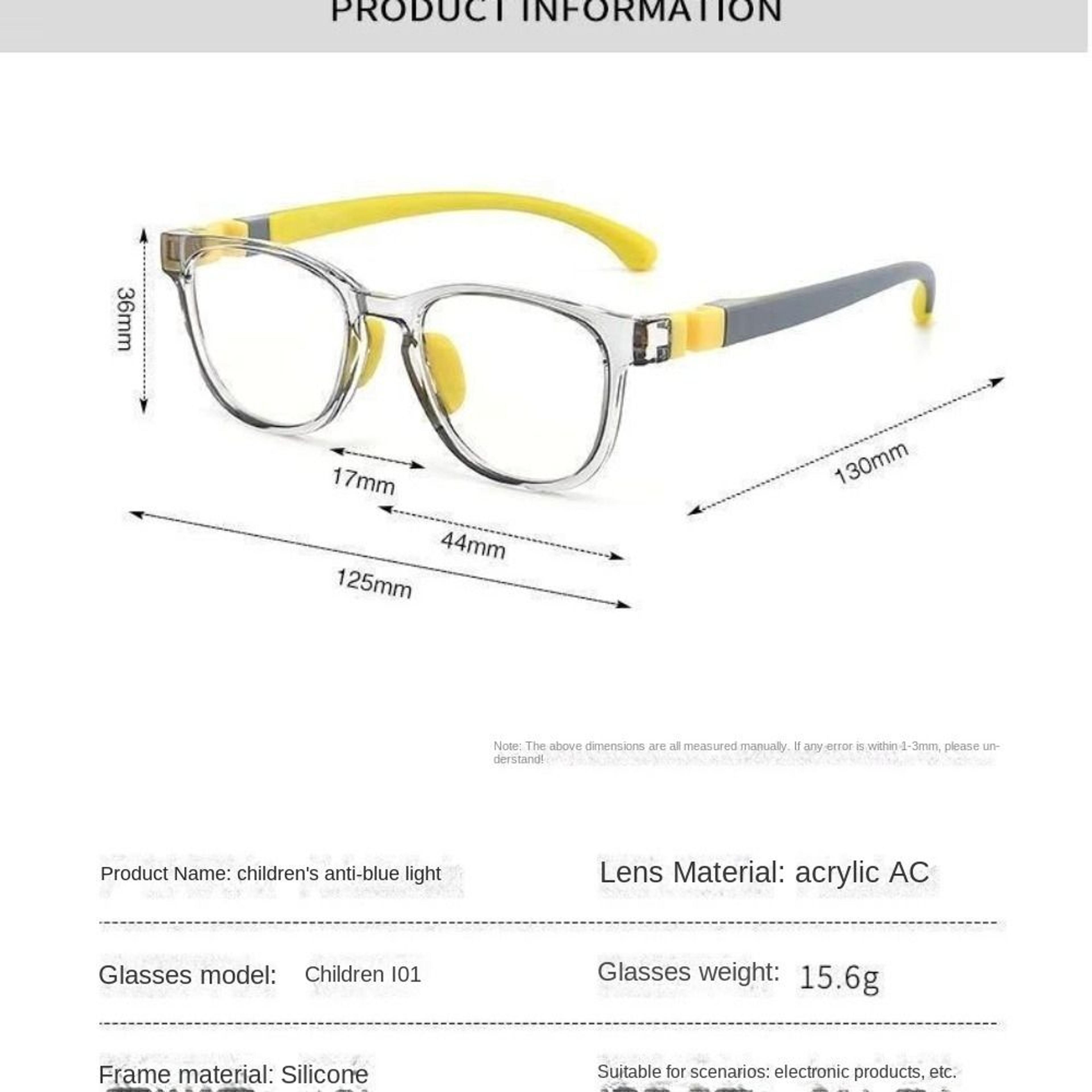 Kids Blue Light Blocking Glasses Ultralight Computer Glasses For Boys And Girls 7