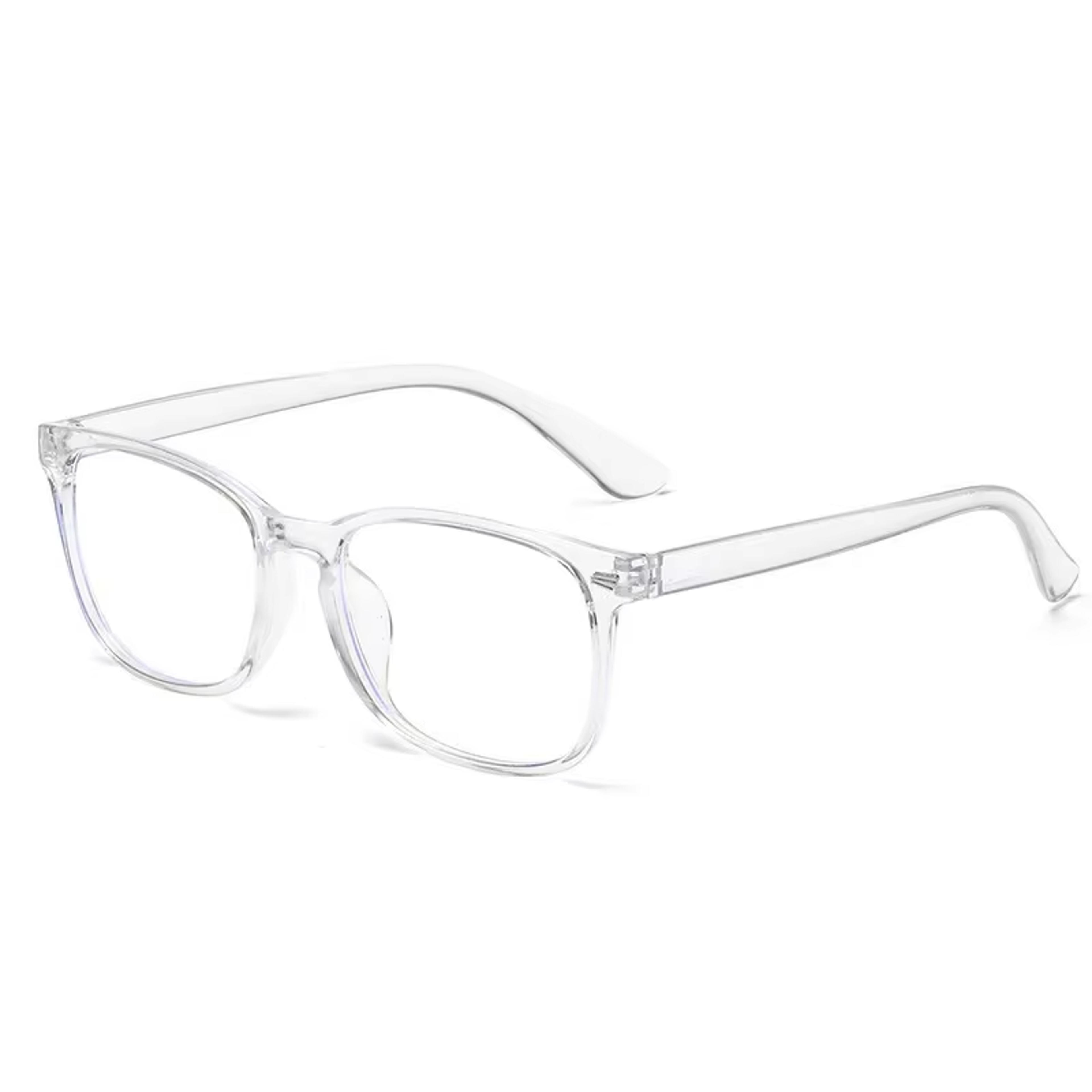 Lightweight Square Blue Light Blocking Glasses Clear Lens PC Frames For Everyday Wear 6