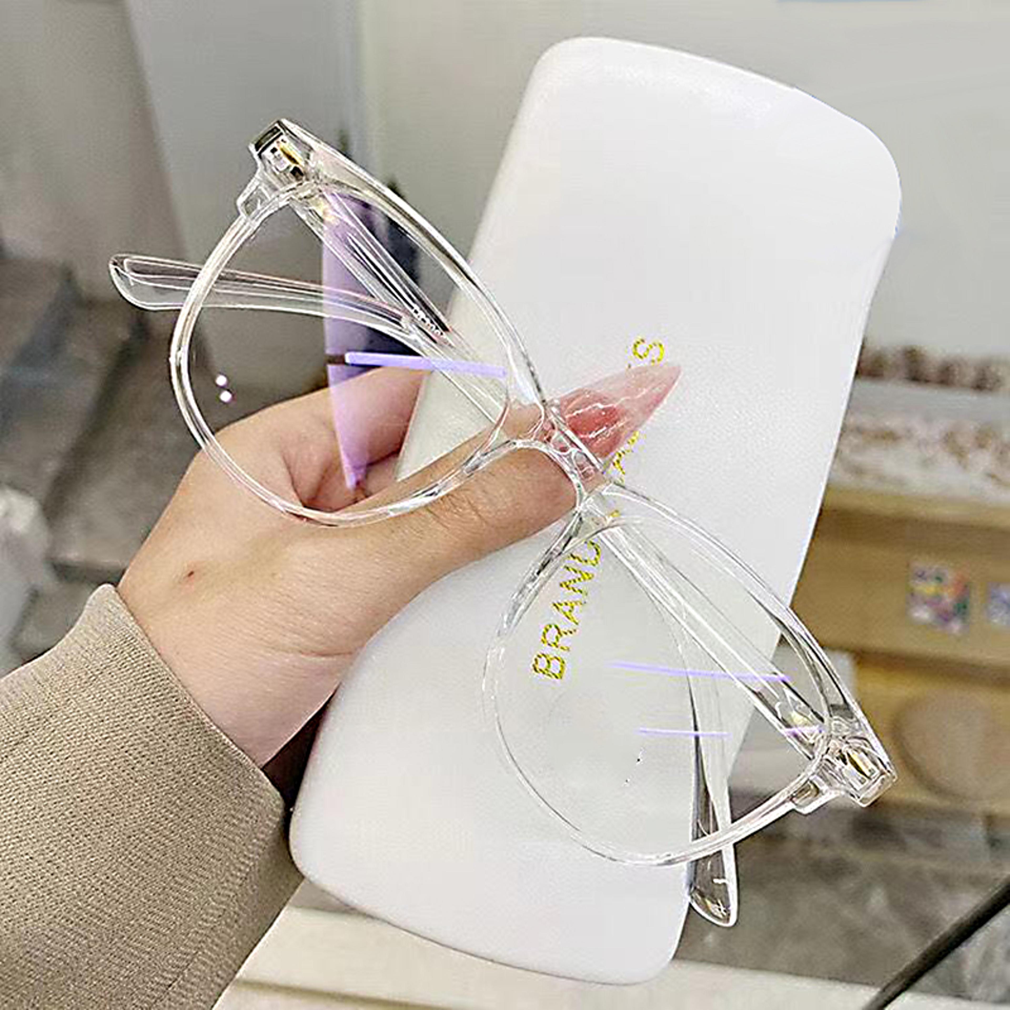 Blue Light Blocking Glasses Transparent Round Computer Glasses For Women And Men 1