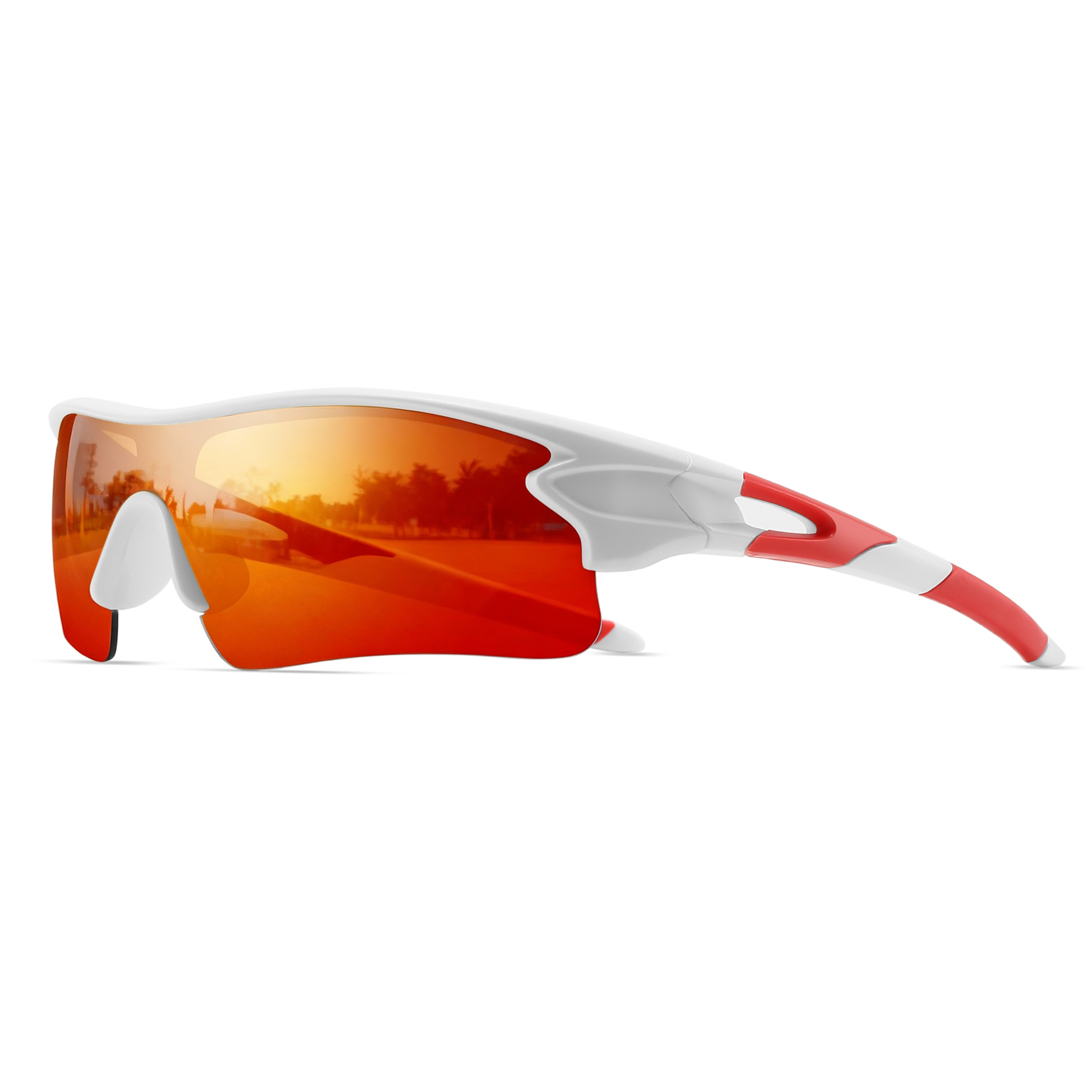 Colorful Wraparound Sports Sunglasses For Cycling Running And Outdoor Activities 5