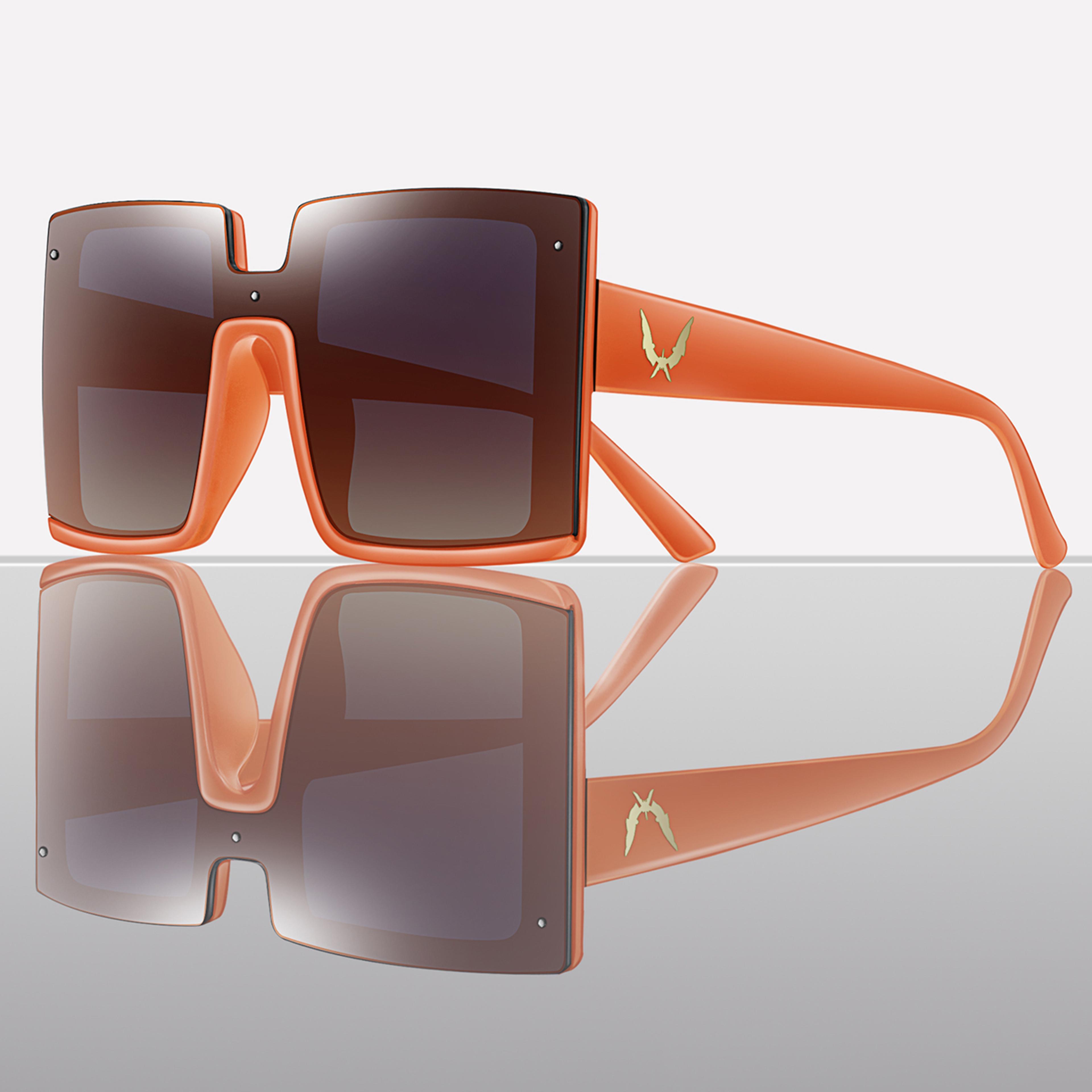 Trendy Large Square Sunglasses For Women Men Unisex Fashion Shades 10