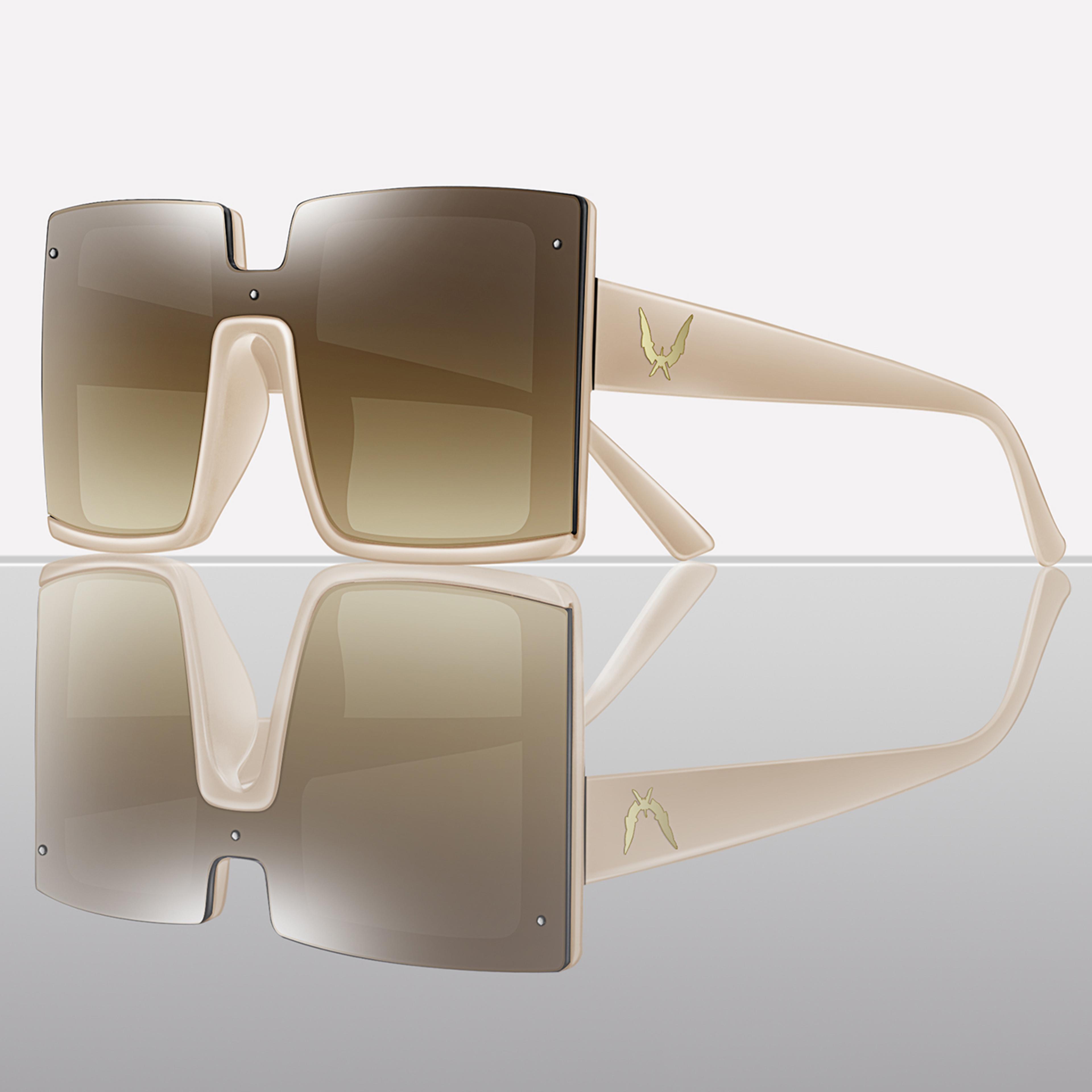 Trendy Large Square Sunglasses For Women Men Unisex Fashion Shades 11