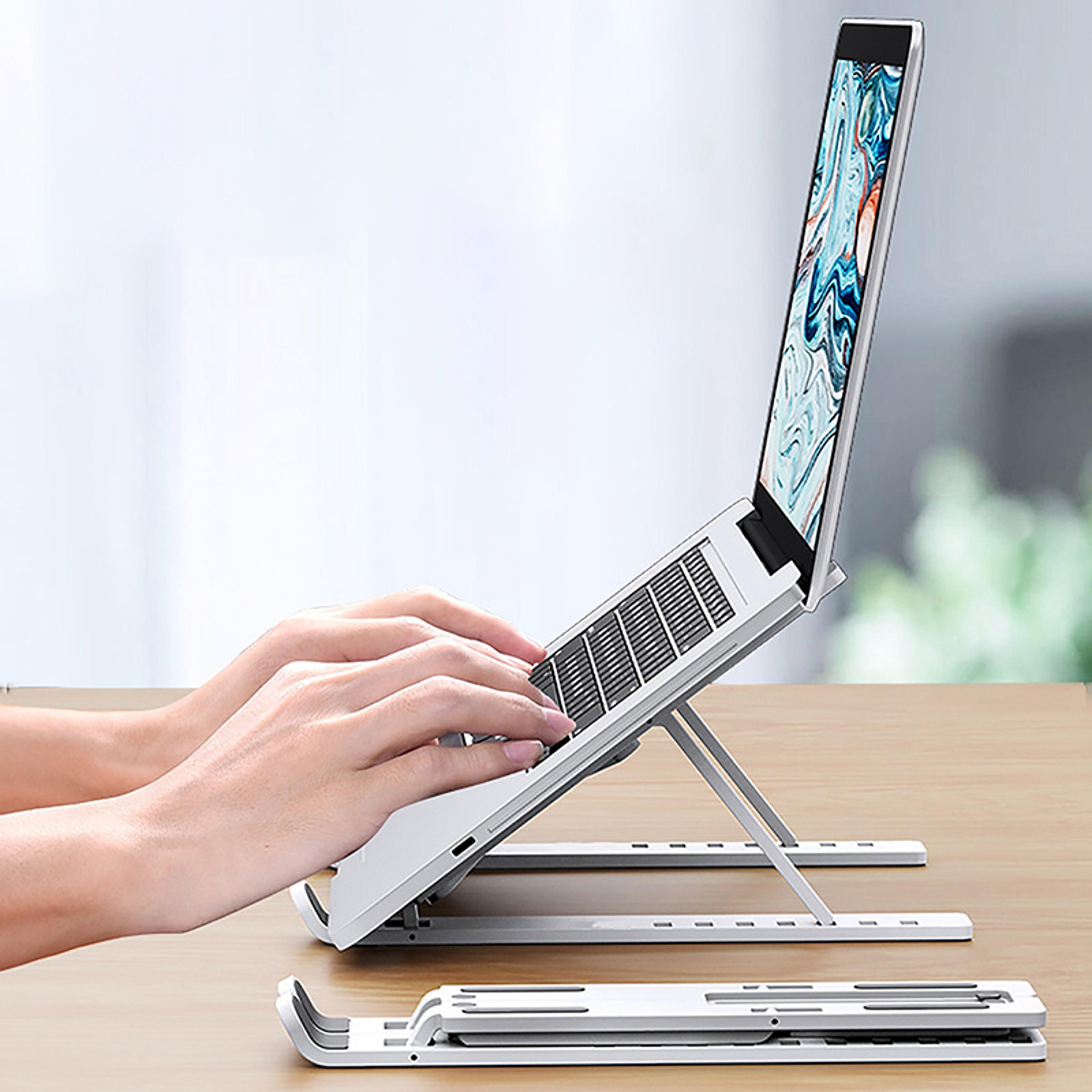 Universal Adjustable Laptop Stand Foldable Cooling Notebook Riser For Laptop Tablet And Phone 4