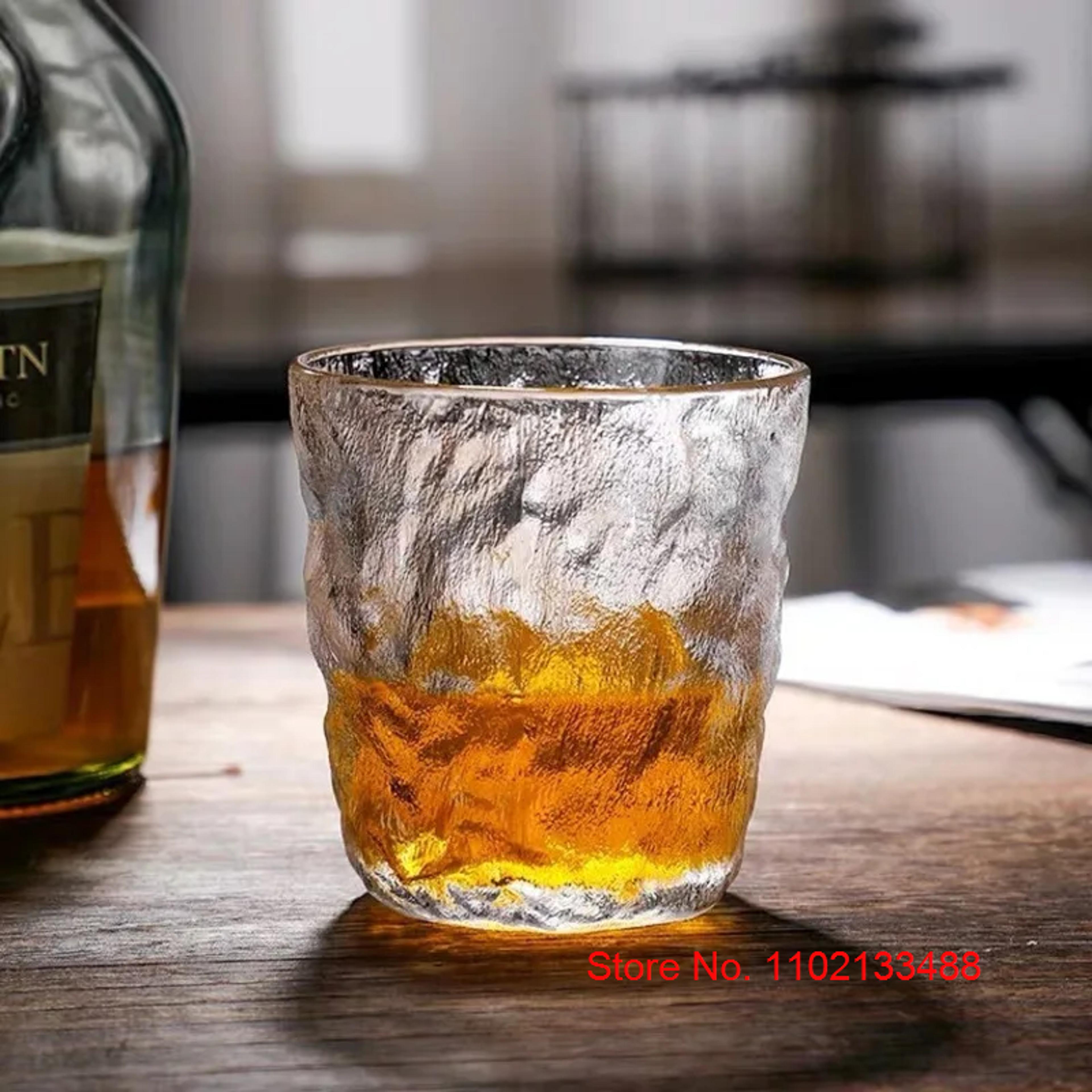 Retro Oldfashioned Crystal Glacier Whiskey Glass Tumbler Gift Box Chivas Snifter Japan Whisky Glass 4