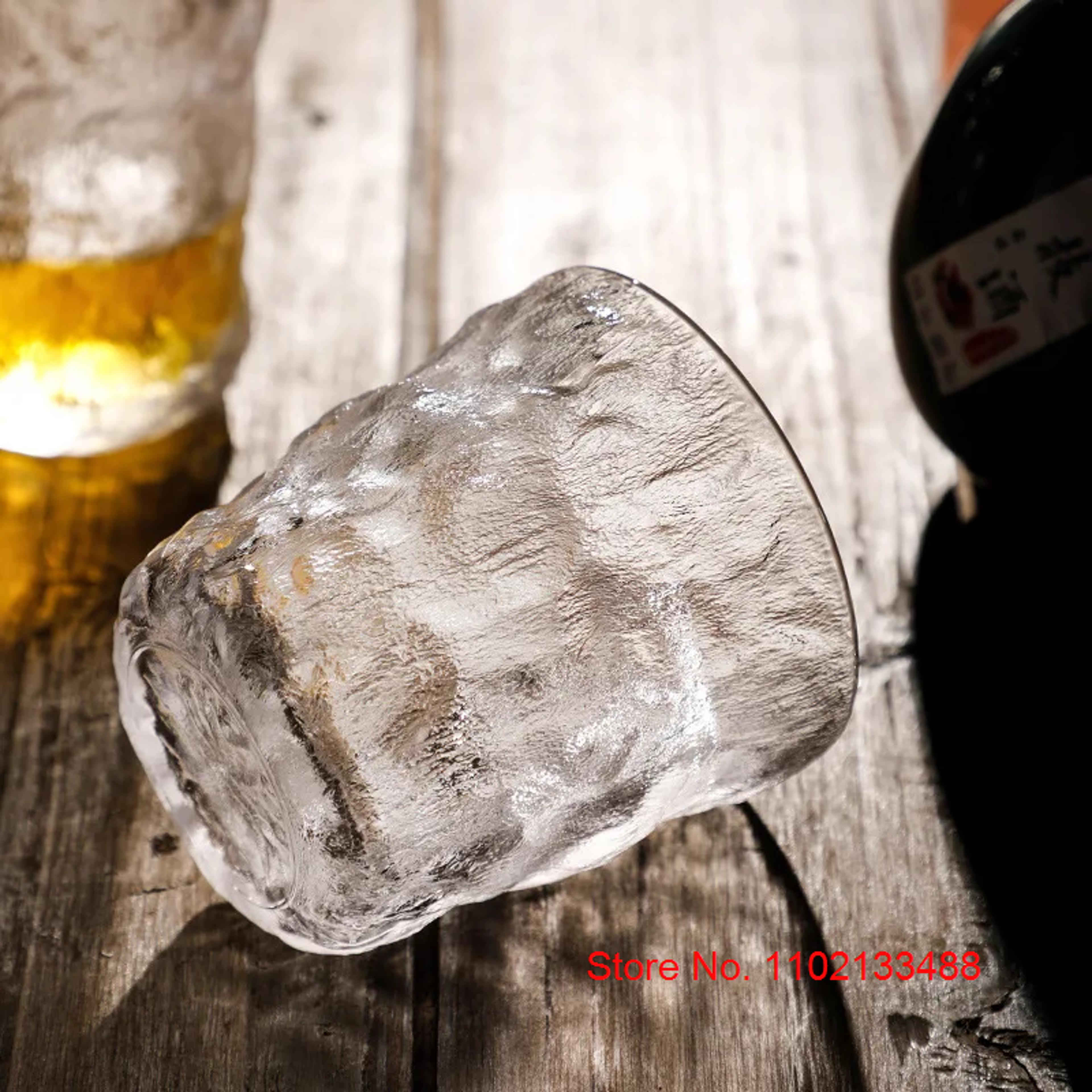 Retro Oldfashioned Crystal Glacier Whiskey Glass Tumbler Gift Box Chivas Snifter Japan Whisky Glass 5