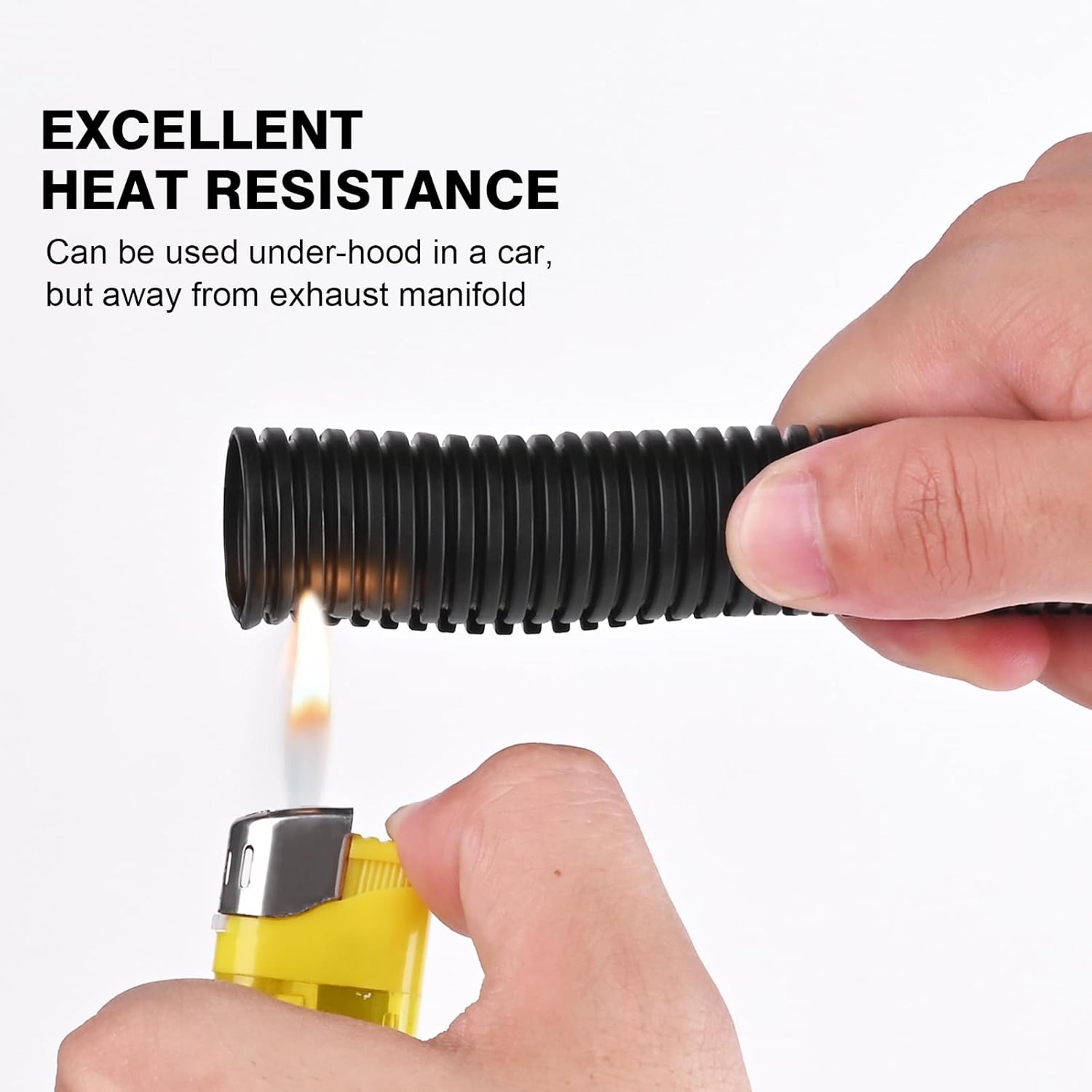 Flexible Wire Covers Flame Retardant Split Wire Loom Tubing With Installation Tool Cord Protectors 2