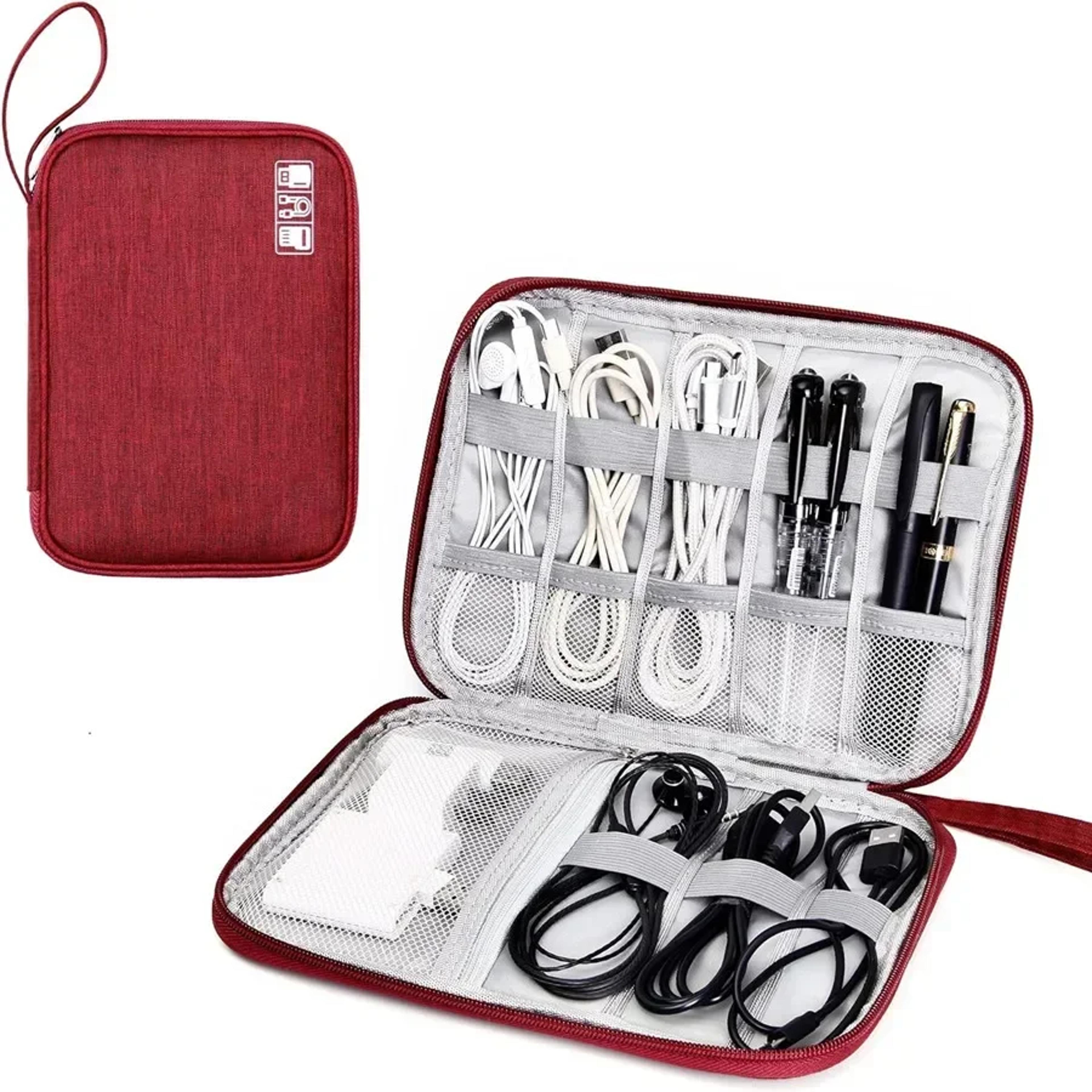 Digital Travel Packing Cube Space Saving Mobile Hard Drive Bag Multifunctional Data Cable Storage S 10
