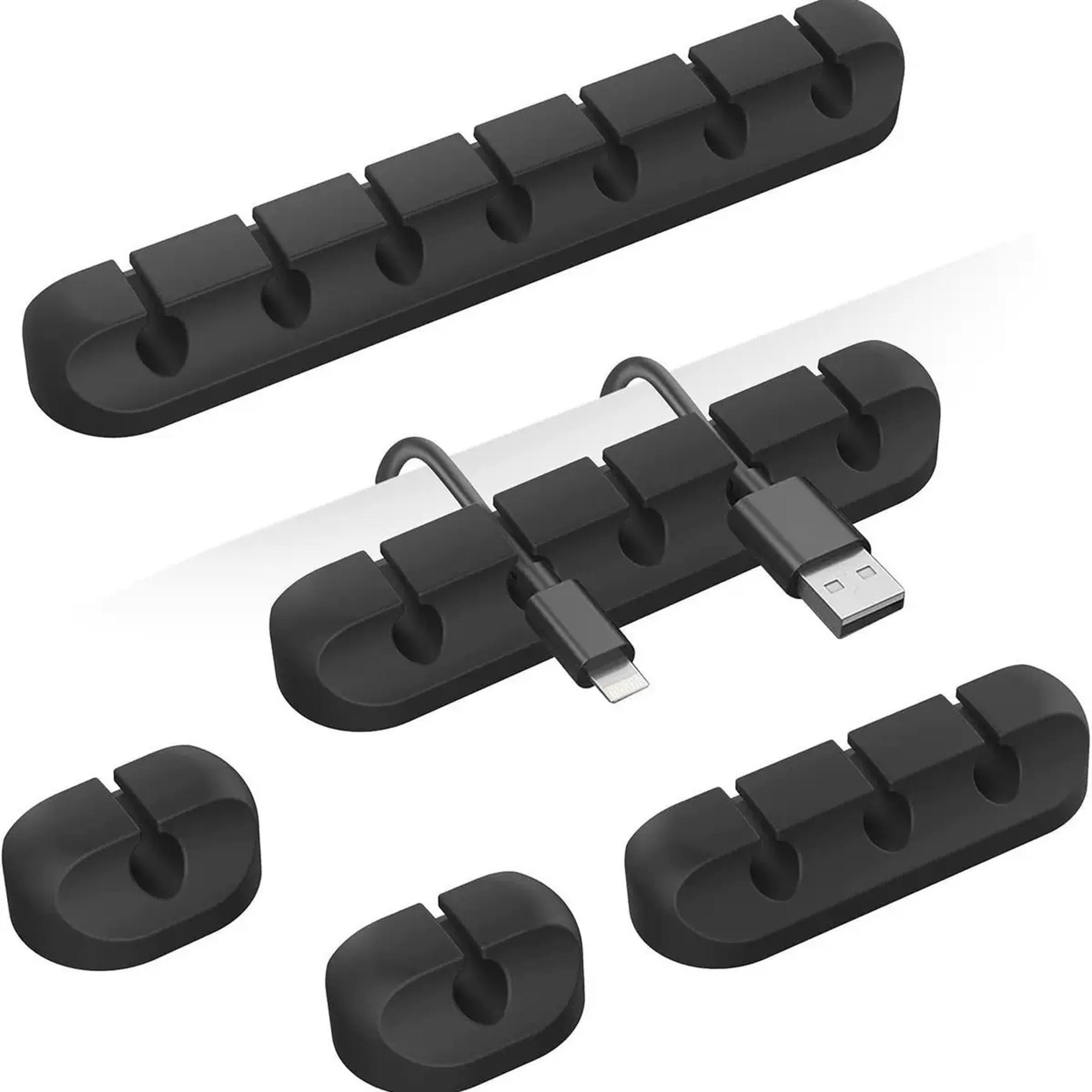 Silicone USB Cable Winder Cable Cord Organizer Self Adhesive Clips For Mouse Keyboard Headset 2