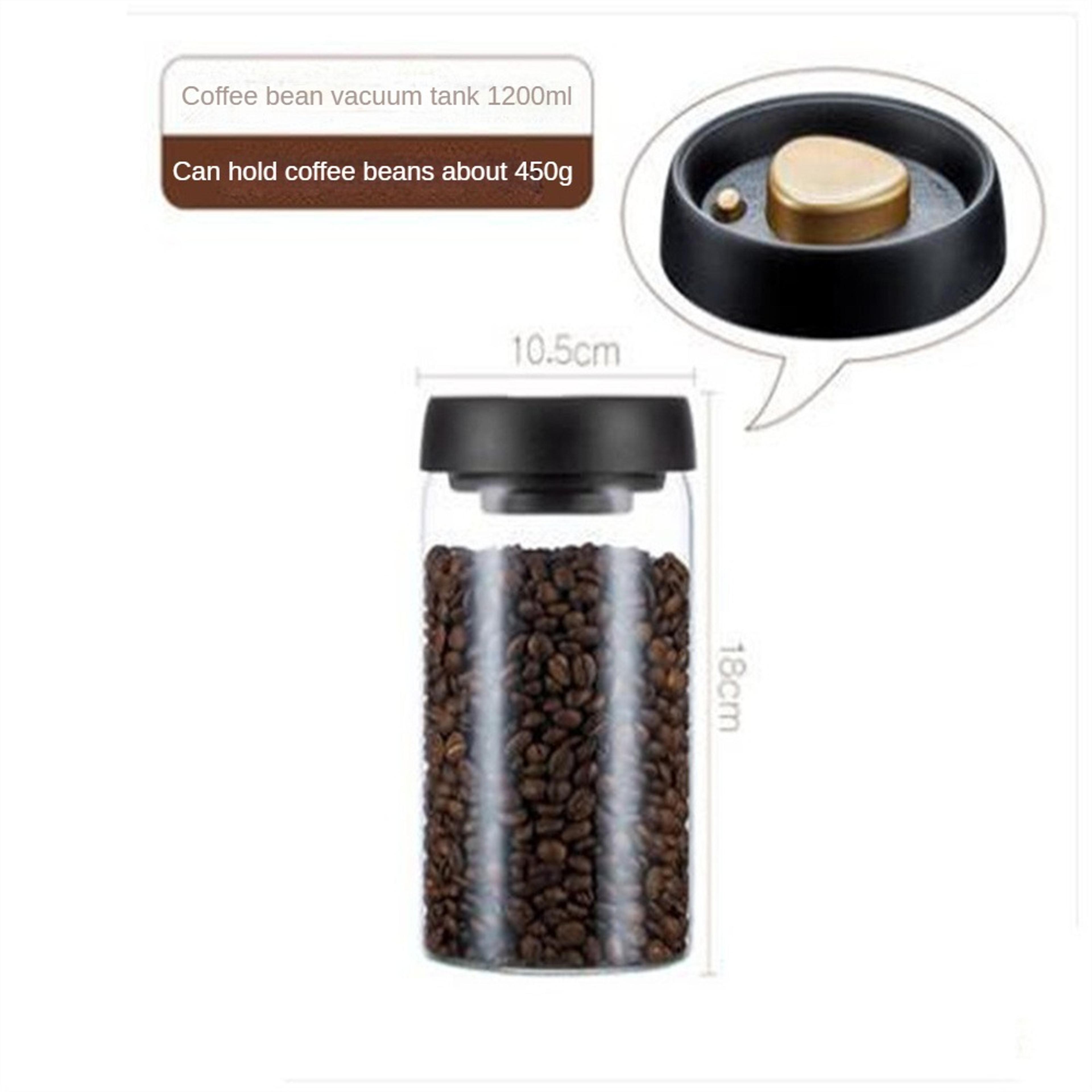 Household Glass Food Storage Tank Coffee Beans Vacuum Sealed Tank Transparent Moisture Proof Tea Co 5