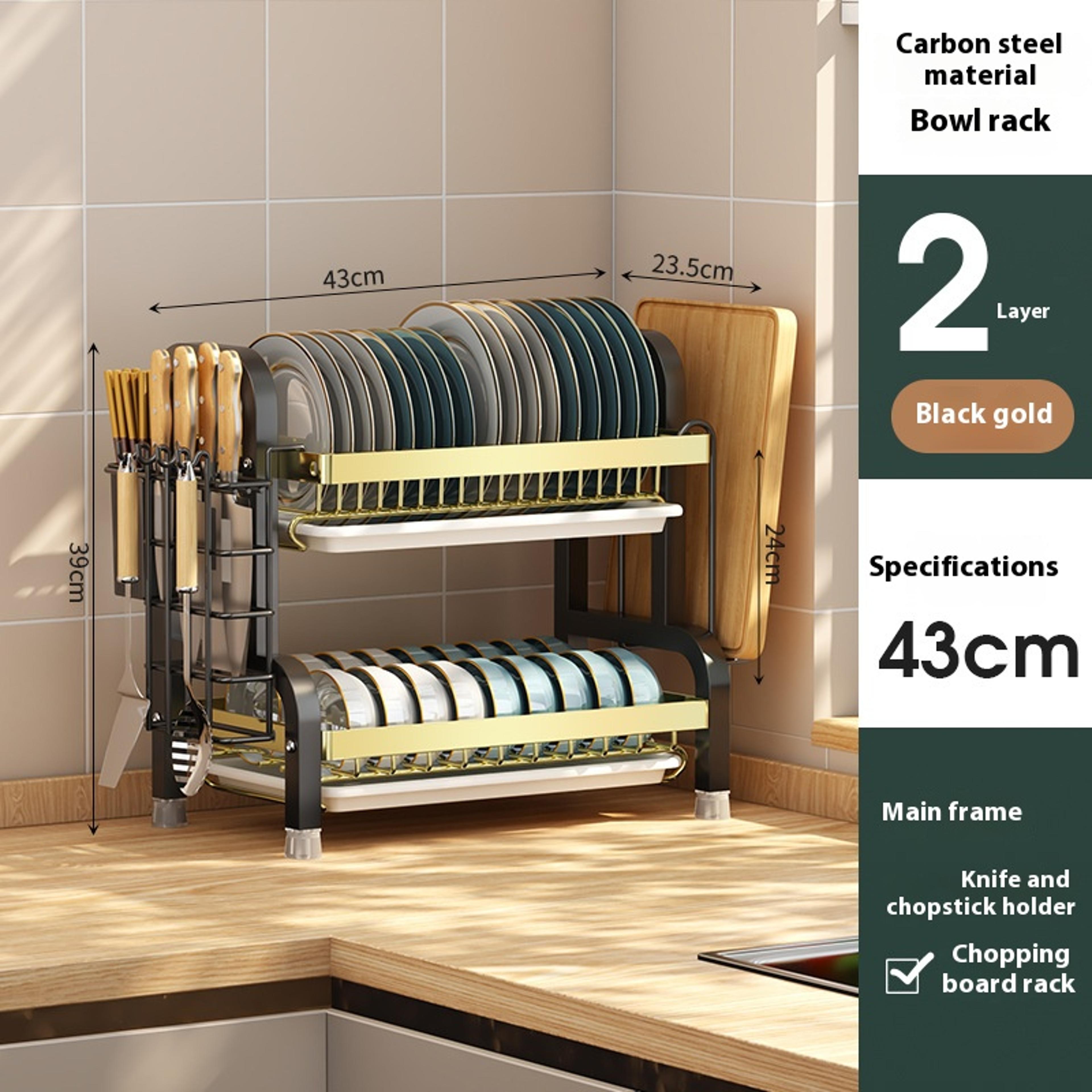 Bowl And Dish Storage Rack Kitchen Storage Rack Drain Rack Household Multifunctional Bowl And Chops 5