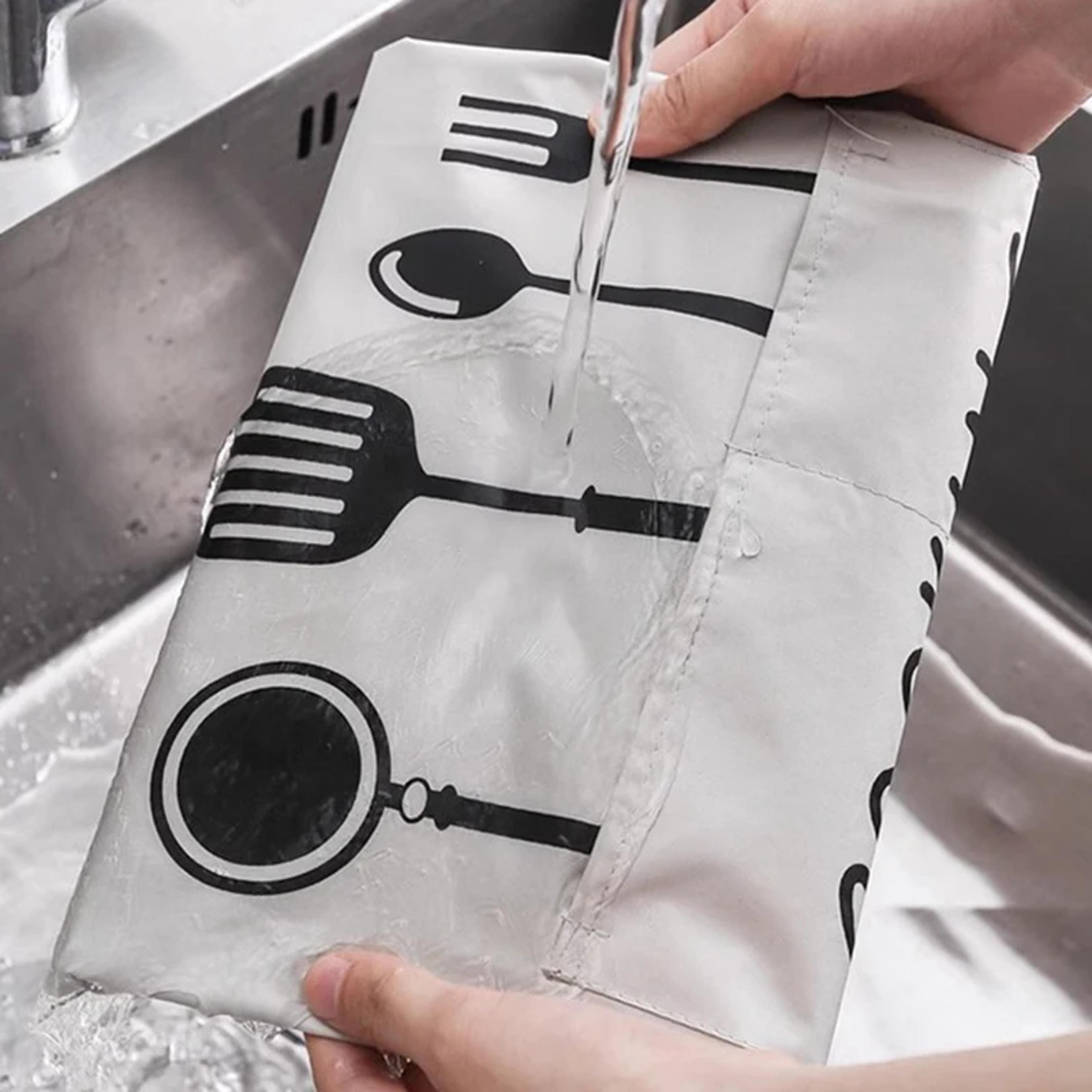 Waterproof Oilproof Kitchen Apron Lightweight Durable Cooking Baking Apron For Men Women Household  4