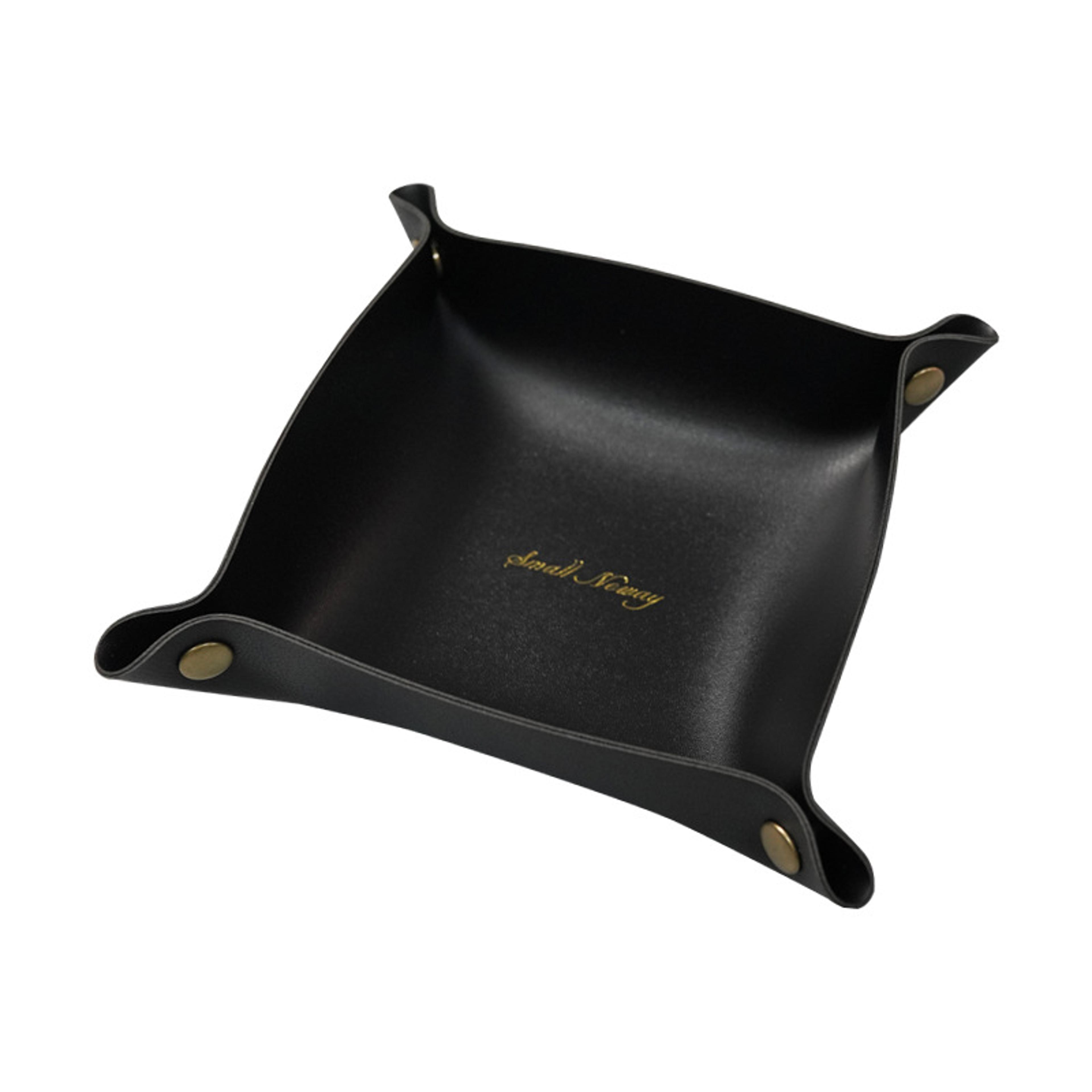 Nordic Style Leather Storage Tray Desktop Organizer Key Jewelry Cosmetic Storage Box Folding Home D