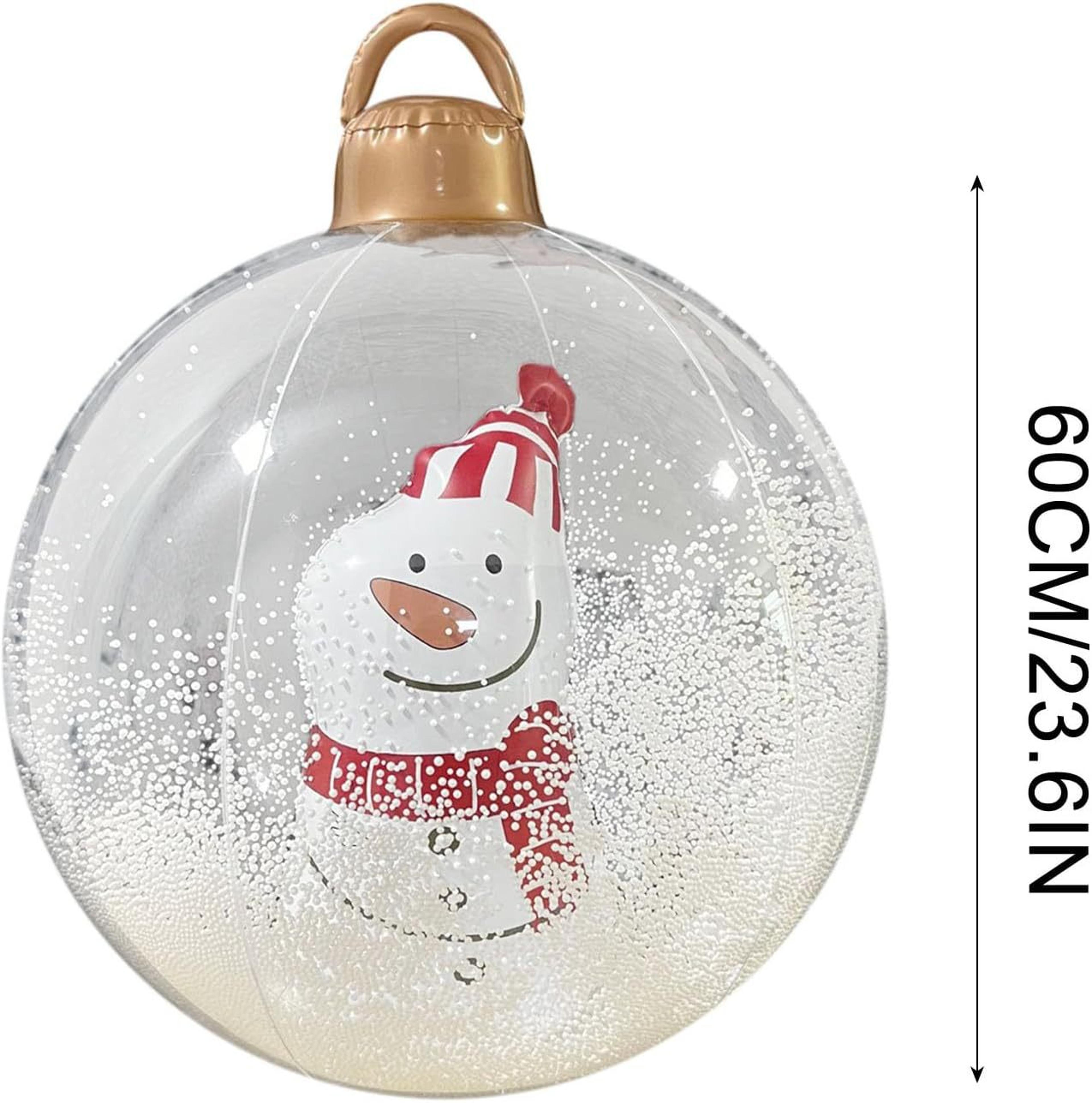 Giant Transparent Inflatable Christmas Ball PVC Christmas Ornaments For Holiday Decor 8
