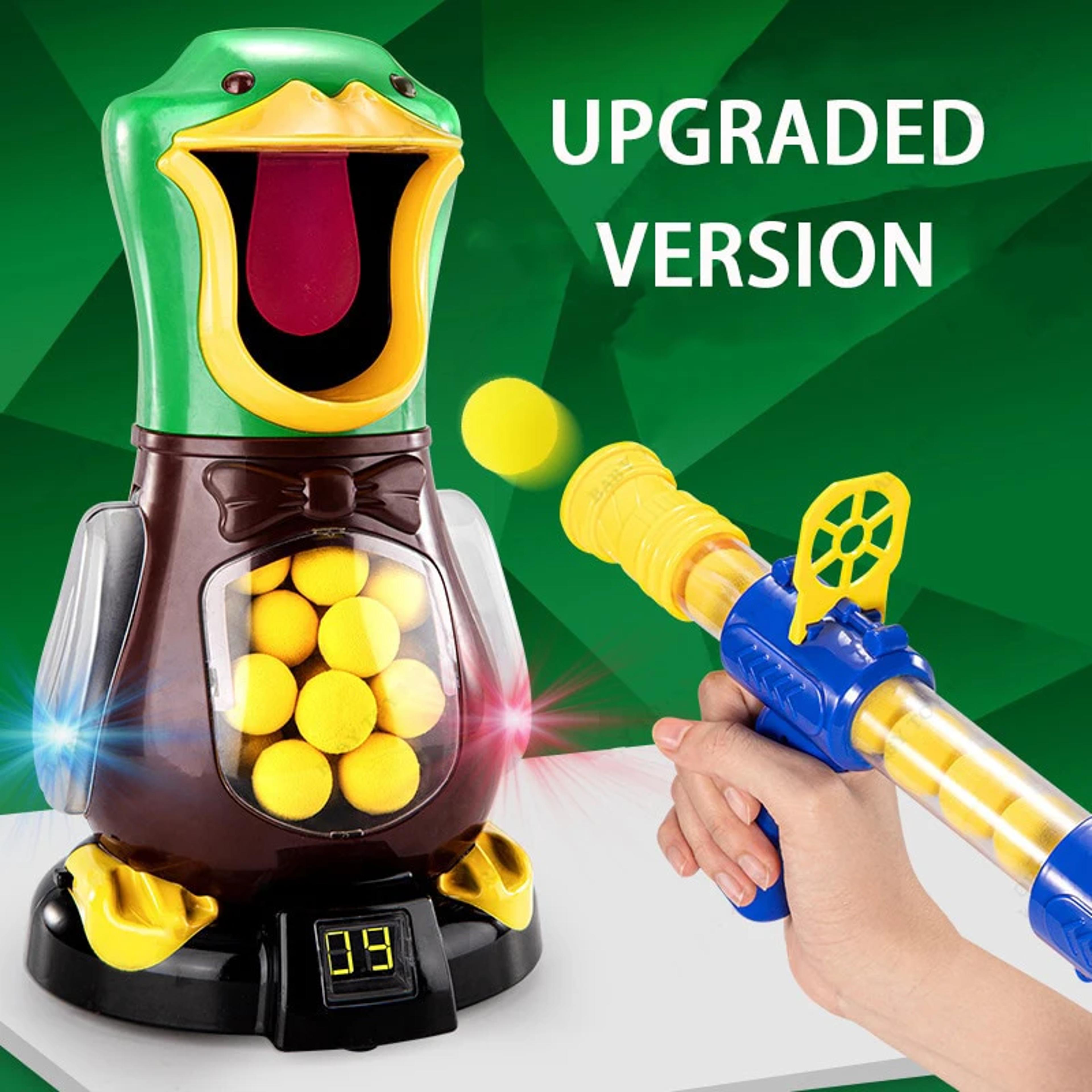 Hungry Duck Foam Balls Electronic Target Practice Toys Airpowered Shooting Duck Battle Game With Li 3
