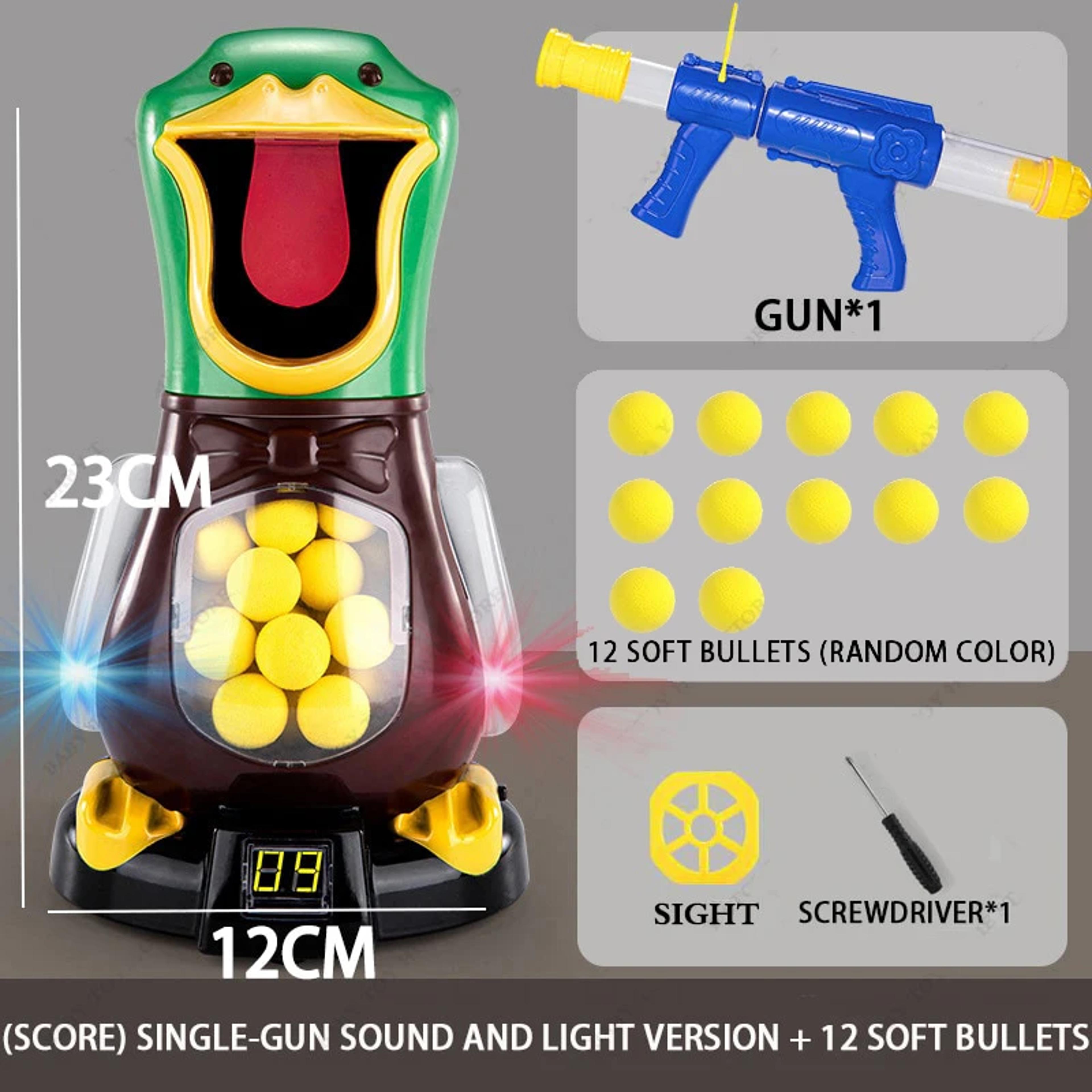 Hungry Duck Foam Balls Electronic Target Practice Toys Airpowered Shooting Duck Battle Game With Li 6