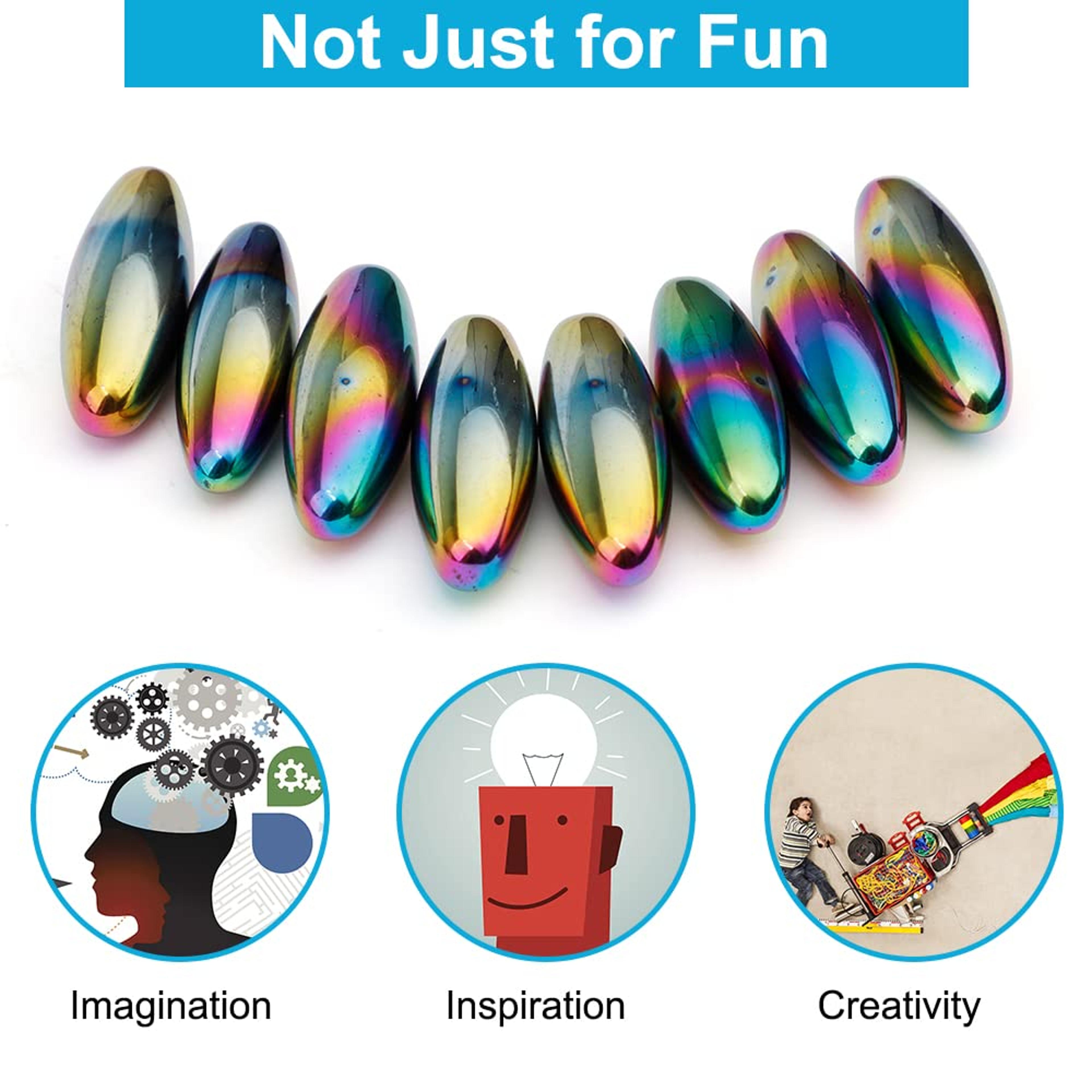 Magnetic Bead Fidgeting Toy For Adults EDC Fidget Toys Oval Magnet Balls Anxiety ADHD Autism Fridge 5