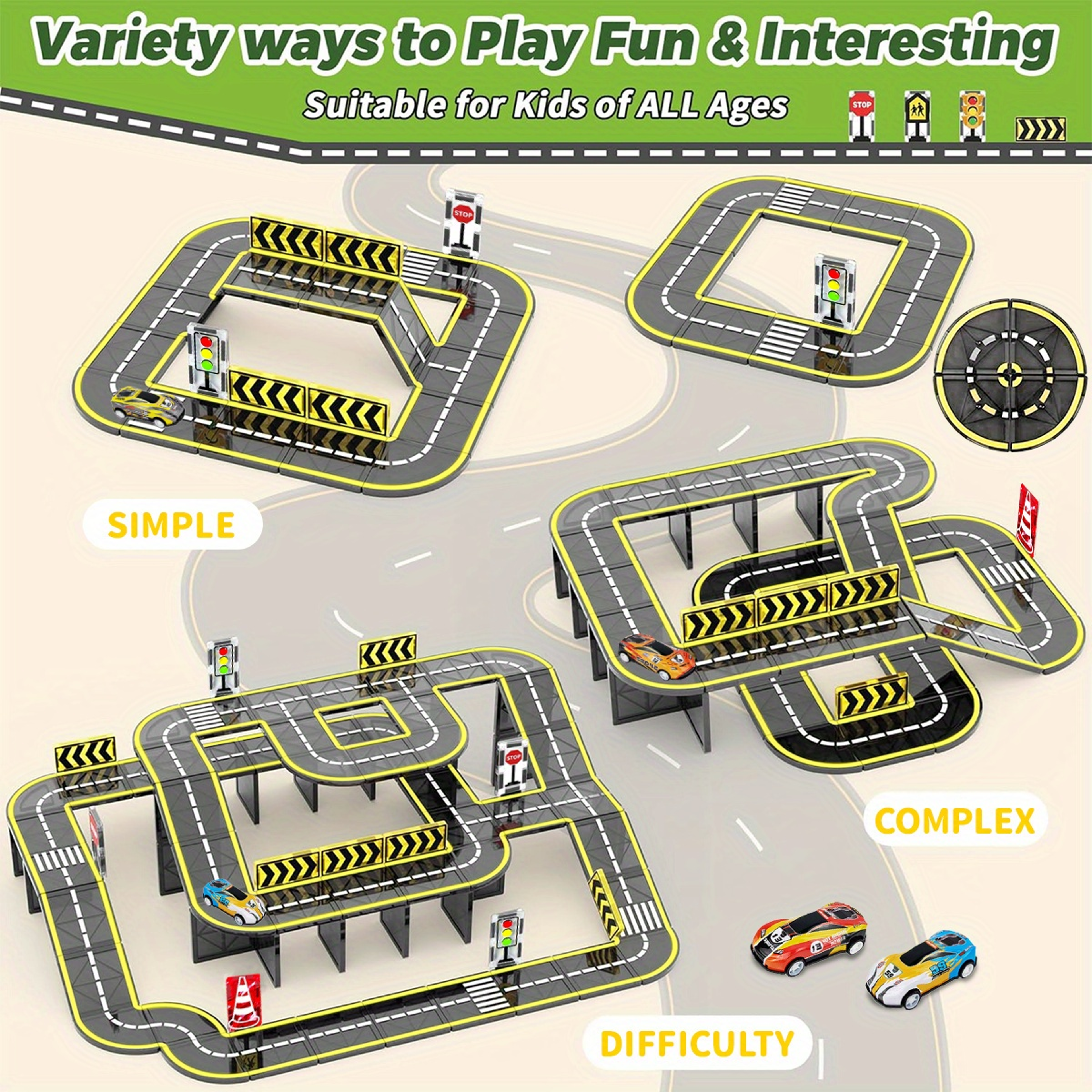 Magnetic Block Creativity And Educational Construction Toys For Kids Magnetic Road Magnet Crane Car 2