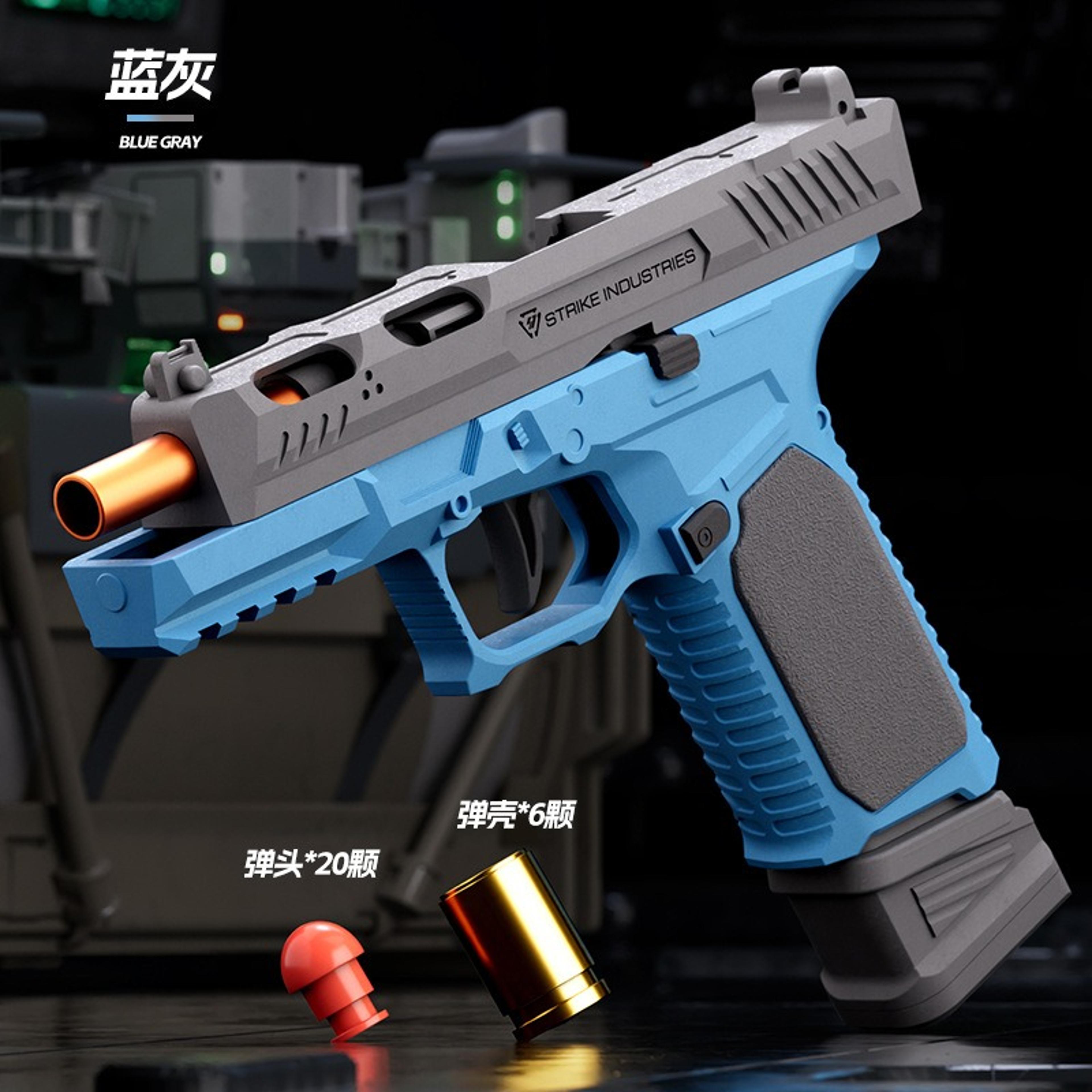 Continuous Firing Shell Throwing Toy Gun Blowback Soft Bullet Pistol Model For Boys Gift 4