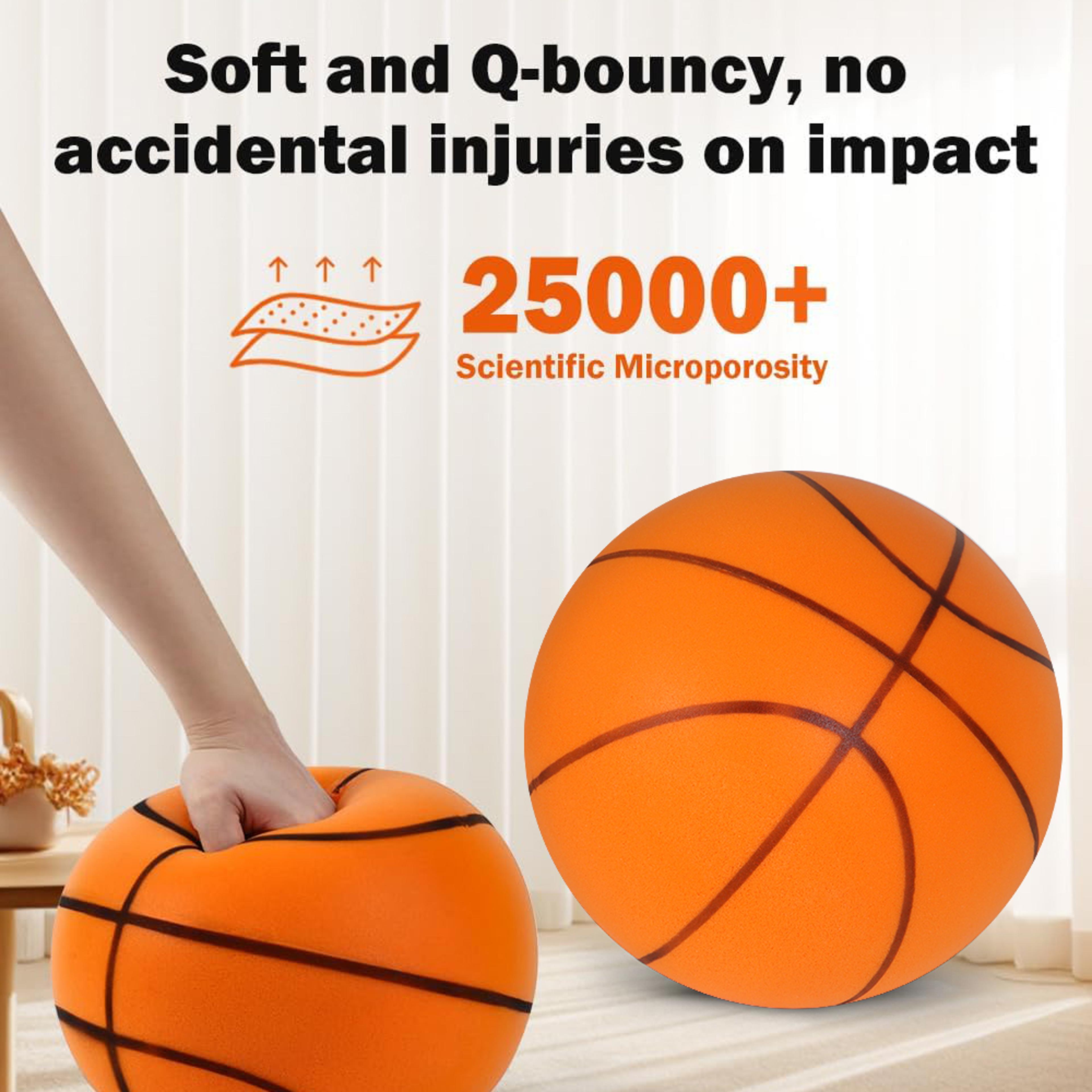 Indoor Basketball High Bounce Silent Dribbling Foam Ball Noiseless Nondeforming For Training 4