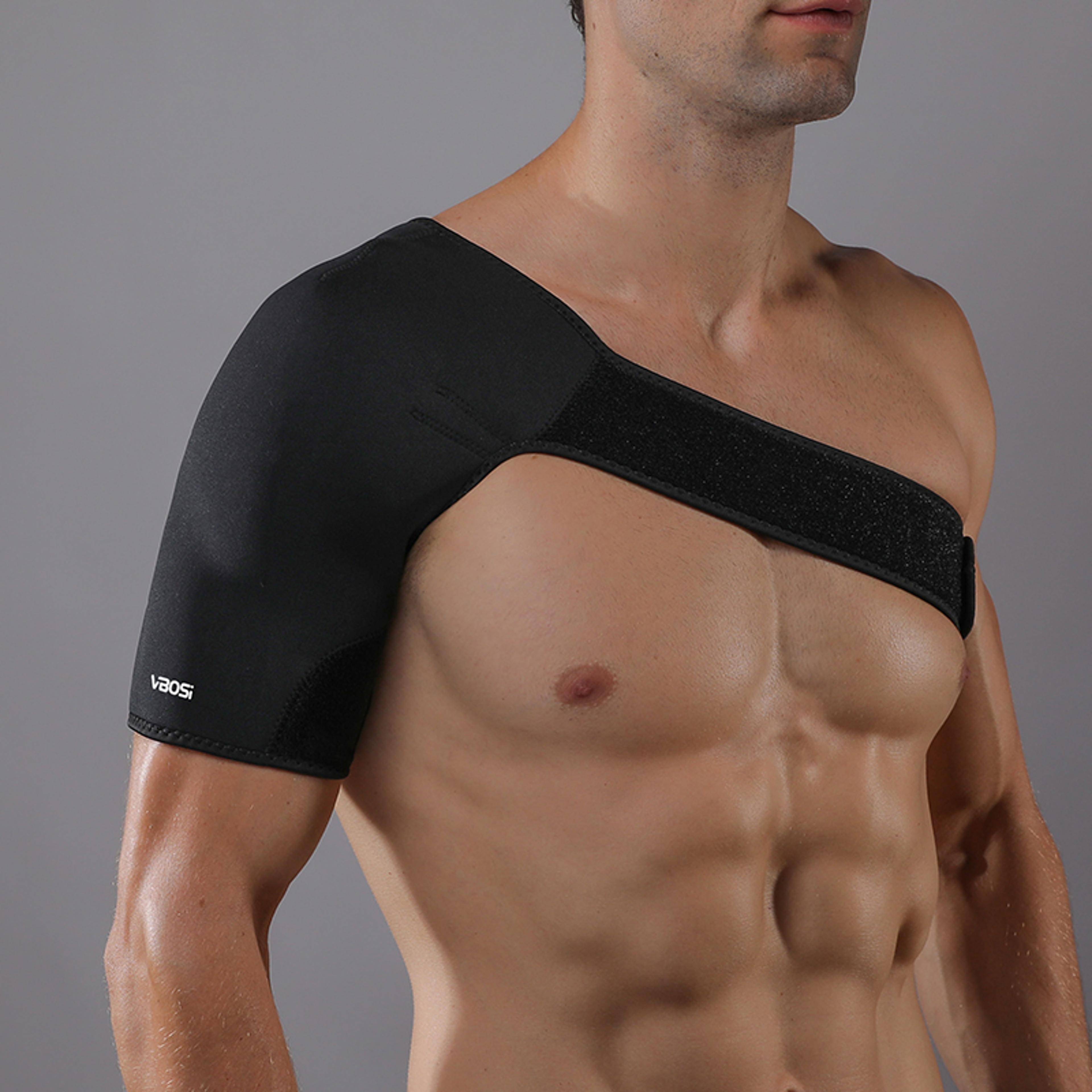 Adjustable Breathable Elastic Shoulder Support Rotator Cuff Brace For Left And Right Arm Men Women 4