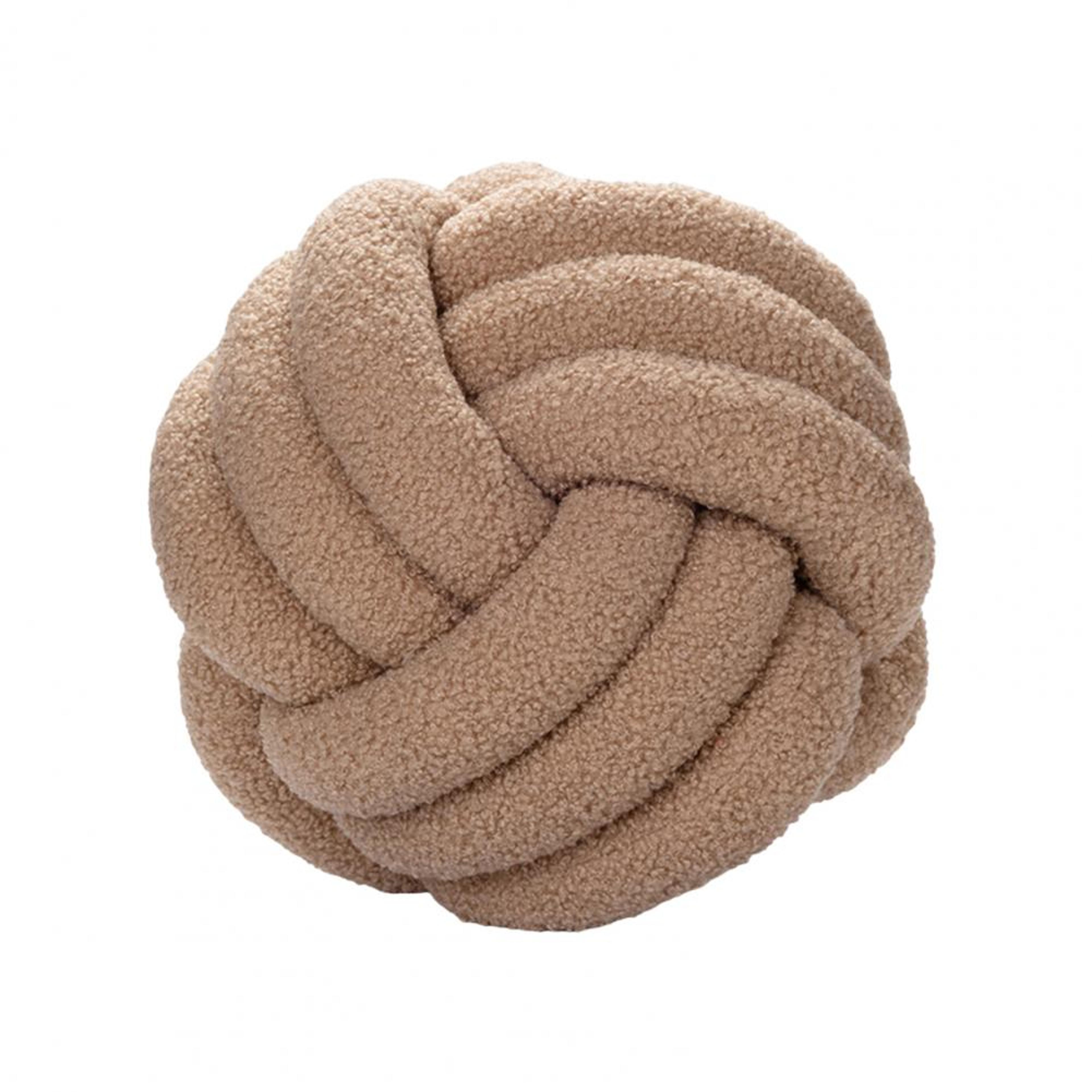 Handwoven Knotted Ball Plush Pillow Indeformable Ecofriendly Throw Pillow Back Support 6