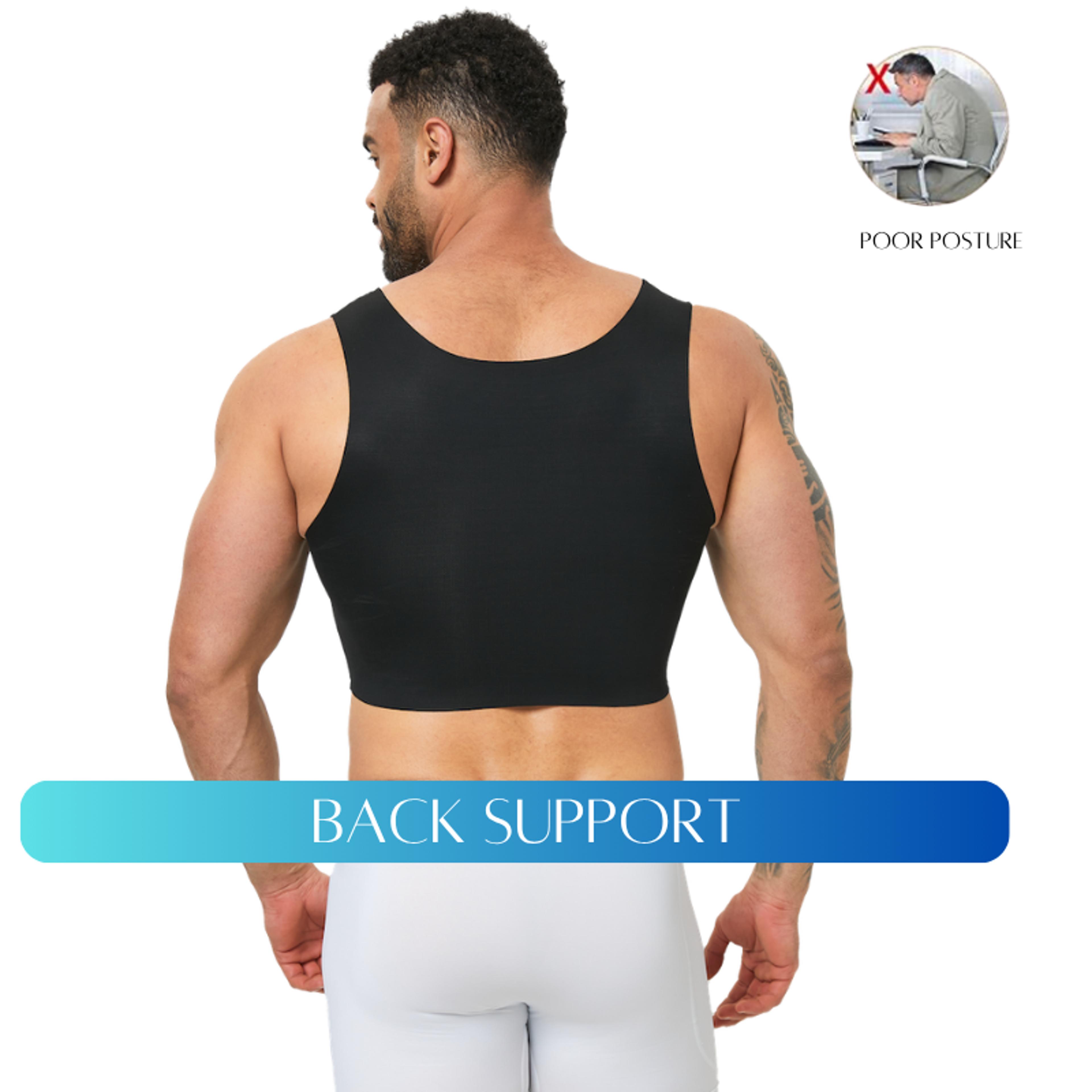 High Elasticity Breathable Comfortable Vest Mens Seamless Shaping Short Vest Sleeveless Slim Fit Un 6