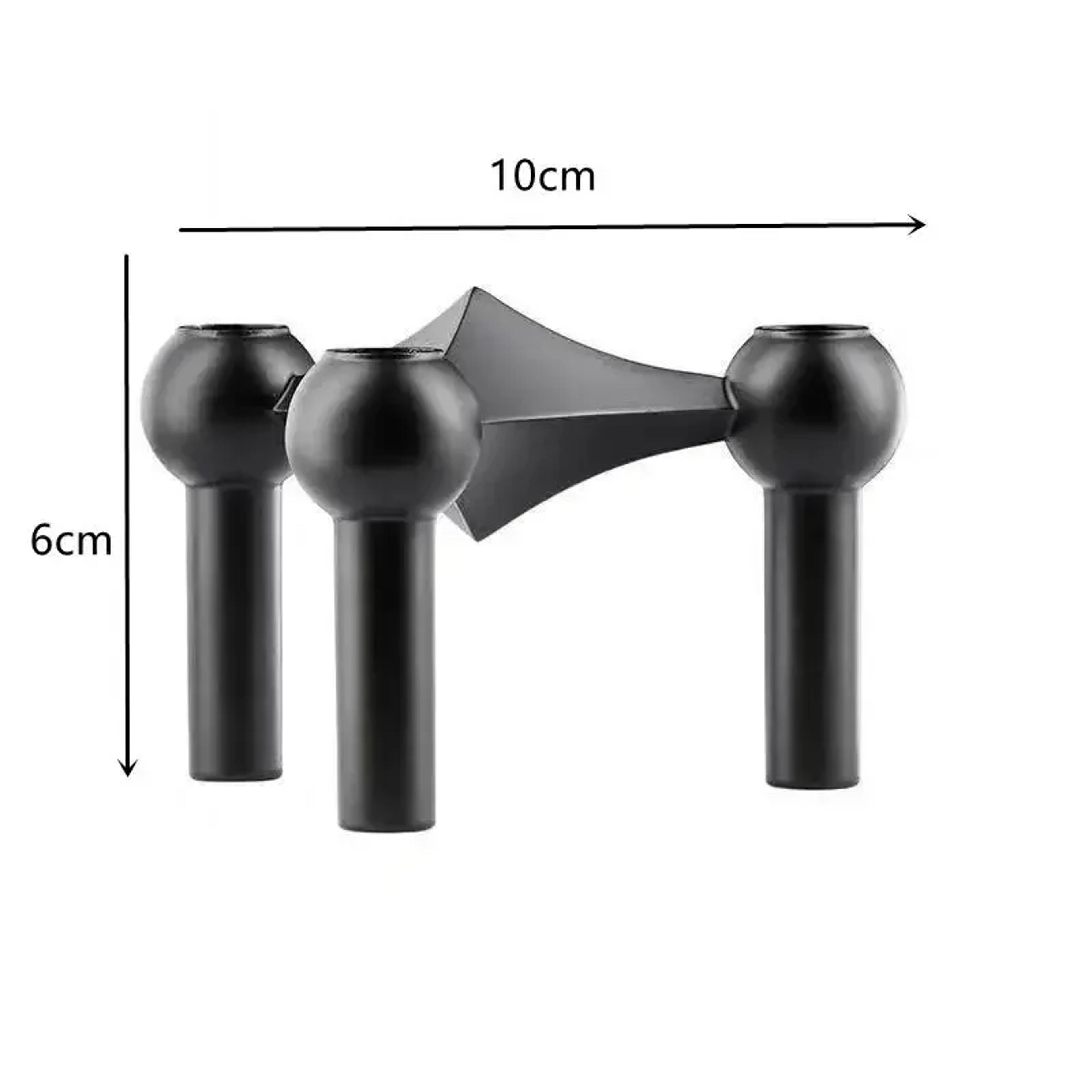 Nordic Silver Metal Molecular Structure Candle Holder Living Room Candelabra Home Decoration Gift E 7