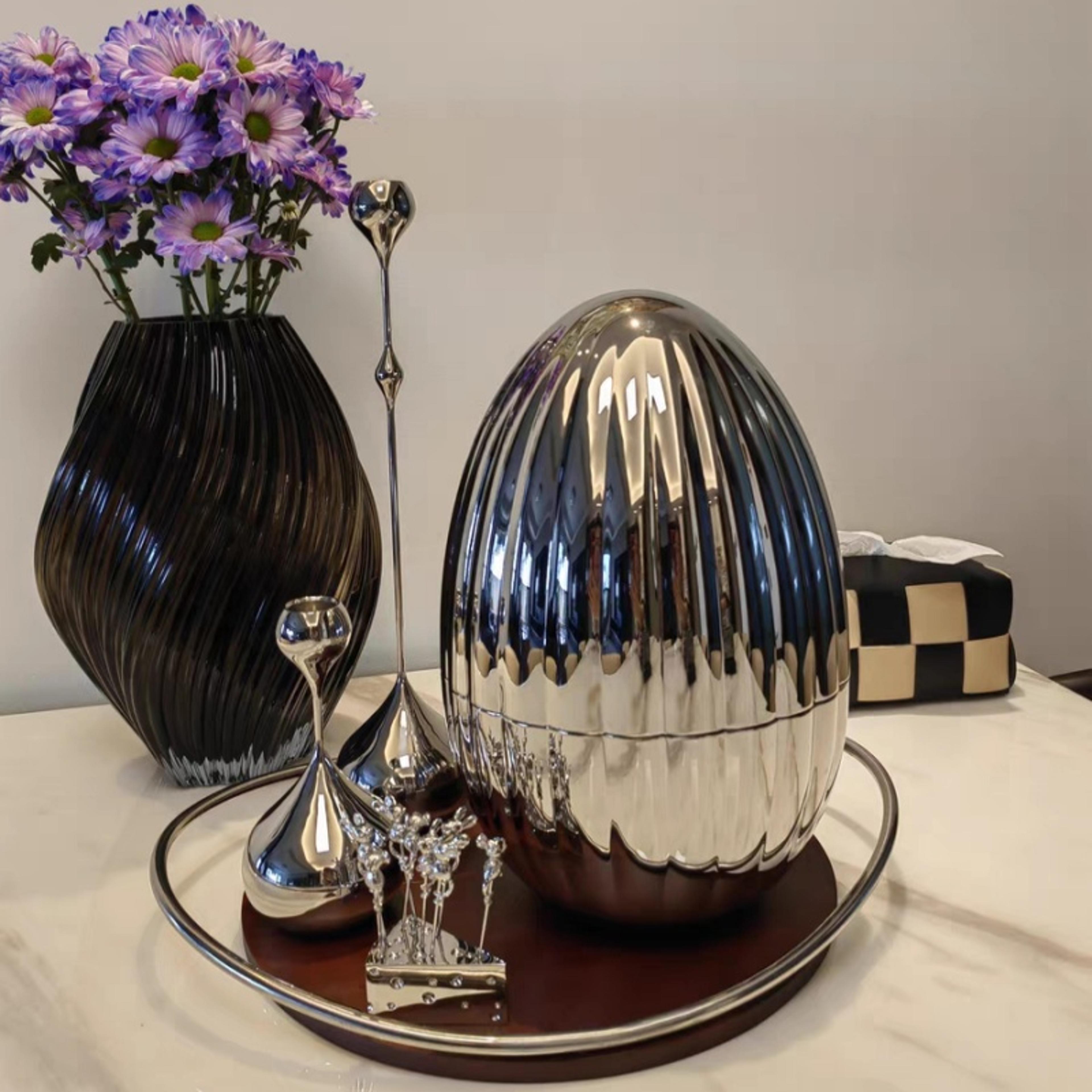 Metal Candlestick Silver Candle Holder Romantic Art Table Decoration For Wedding Dining Photography 4