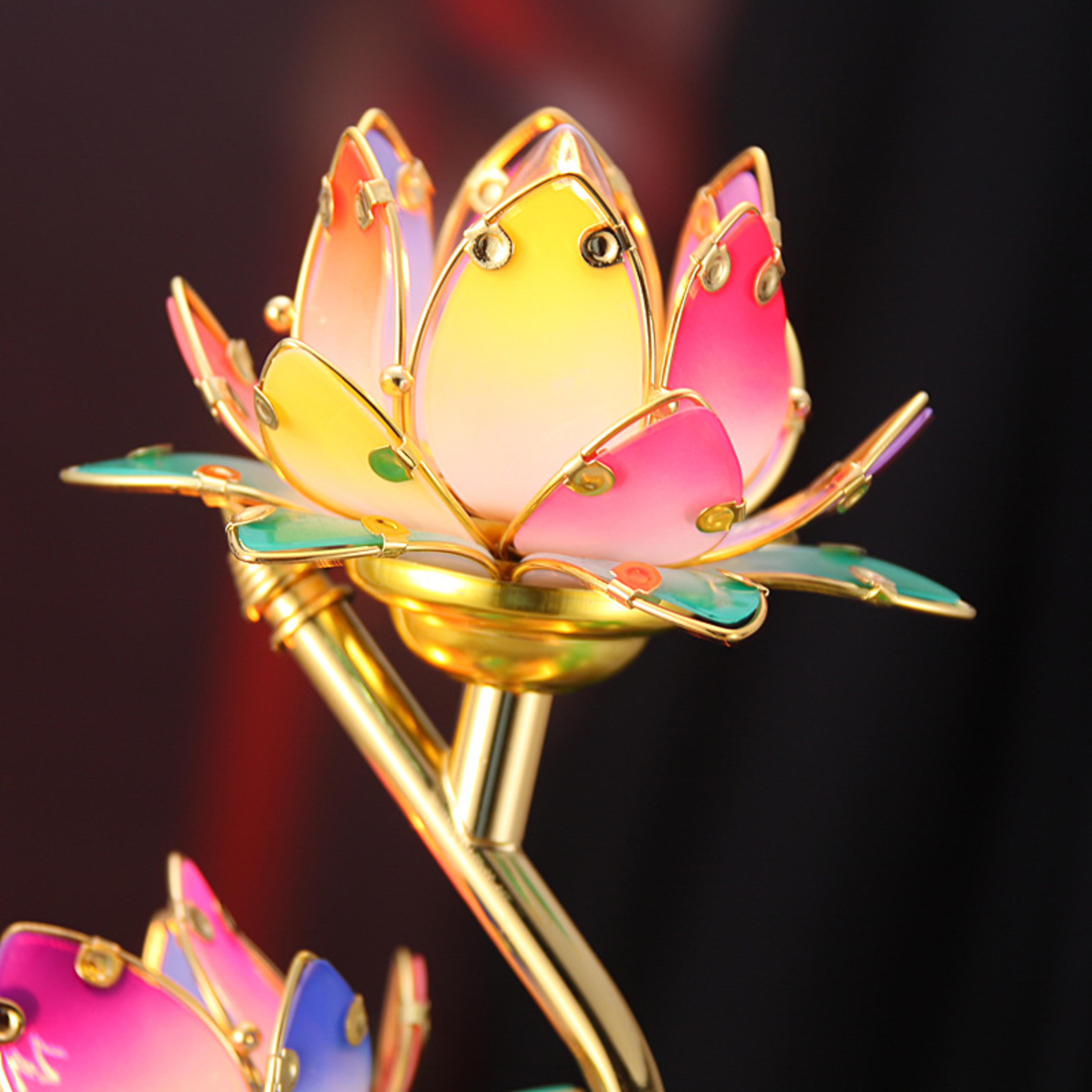 Lotus Lamp Buddha Supply Lamp 61cm Sshaped Buddhist Temple Home Decor 1