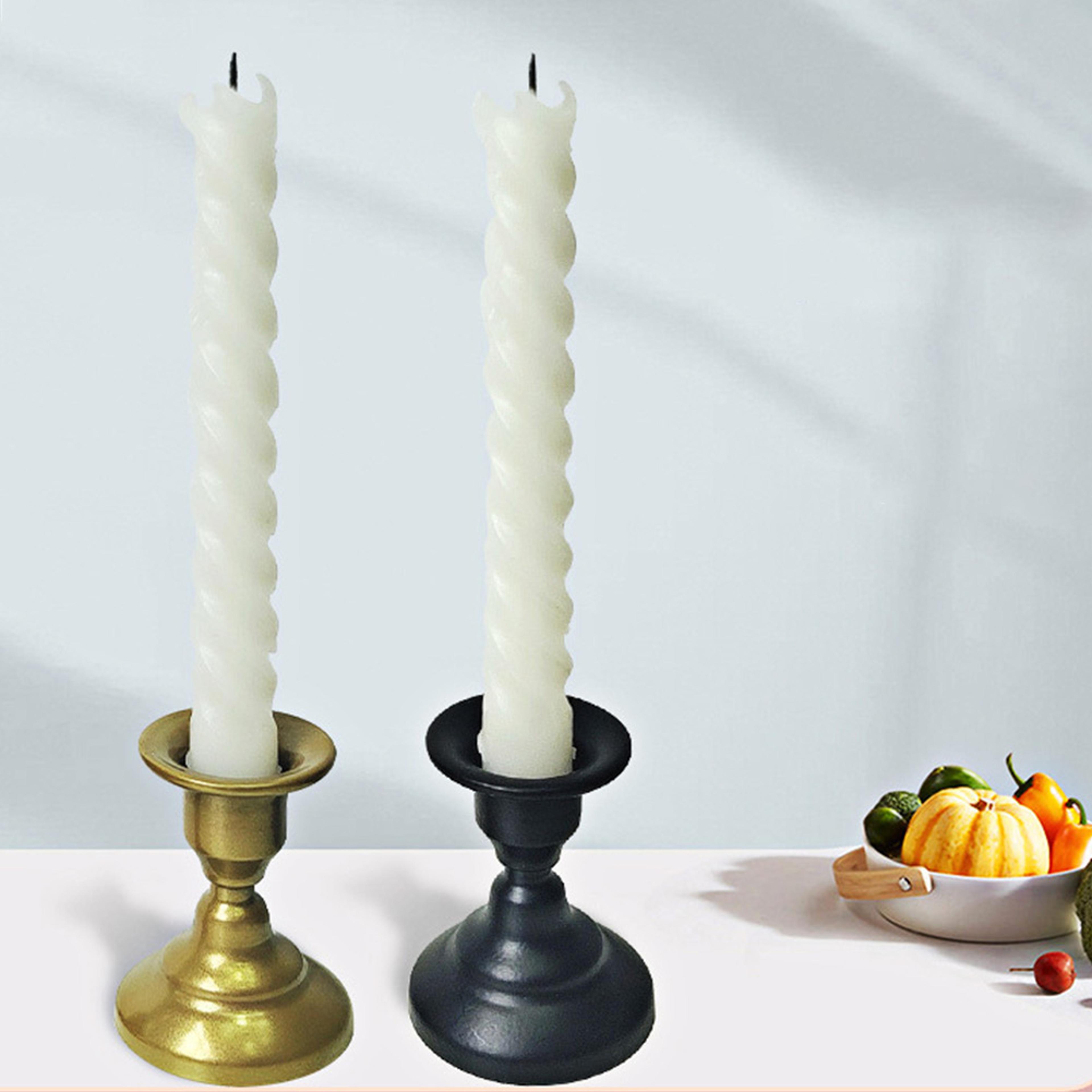 Mini Retro Metal Candle Stick Holder Pillar Iron Art Wedding Party Decor Vintage Candlestick Stand 0