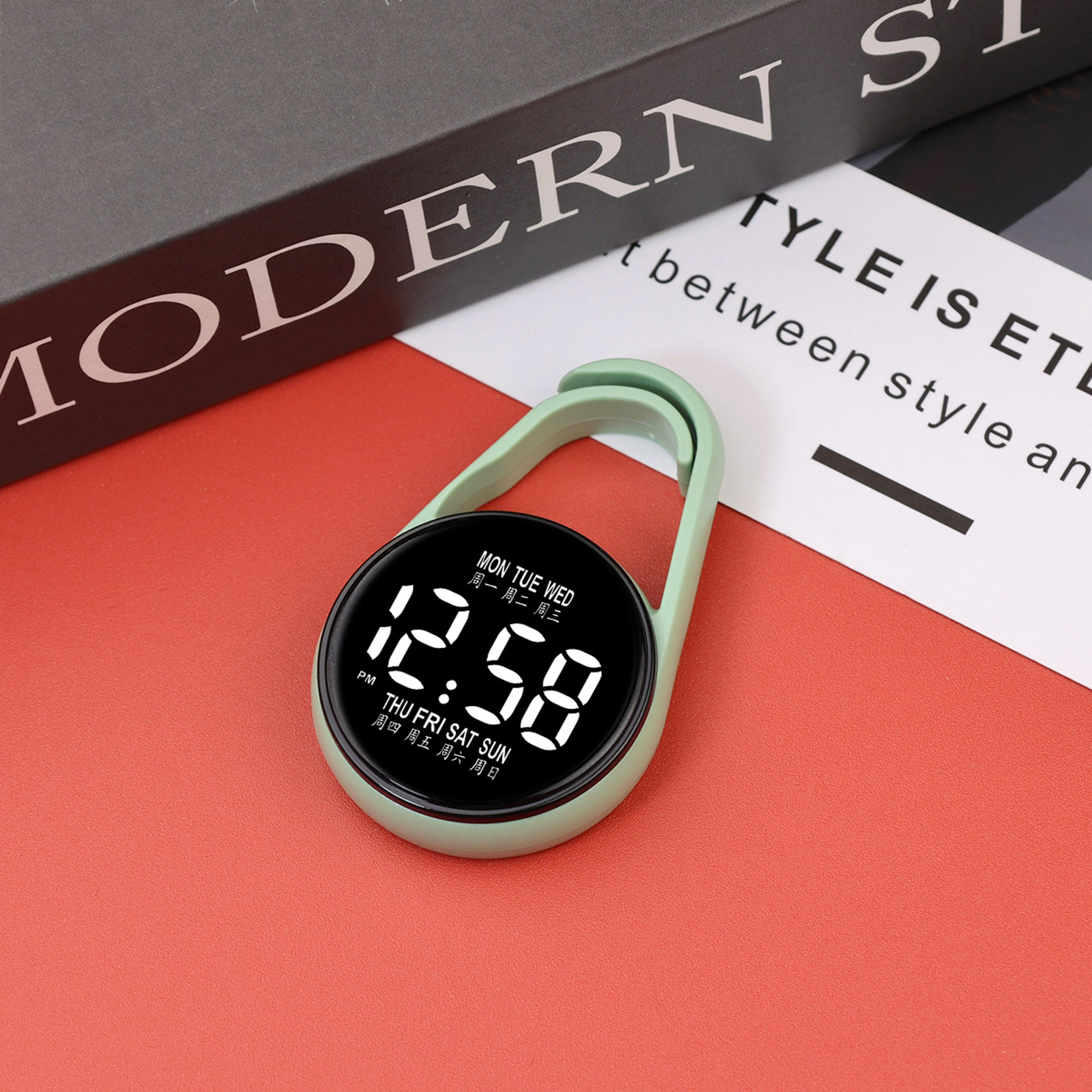 Digital LED Electronic Hanging Watch Night Light Pocket Watch 2