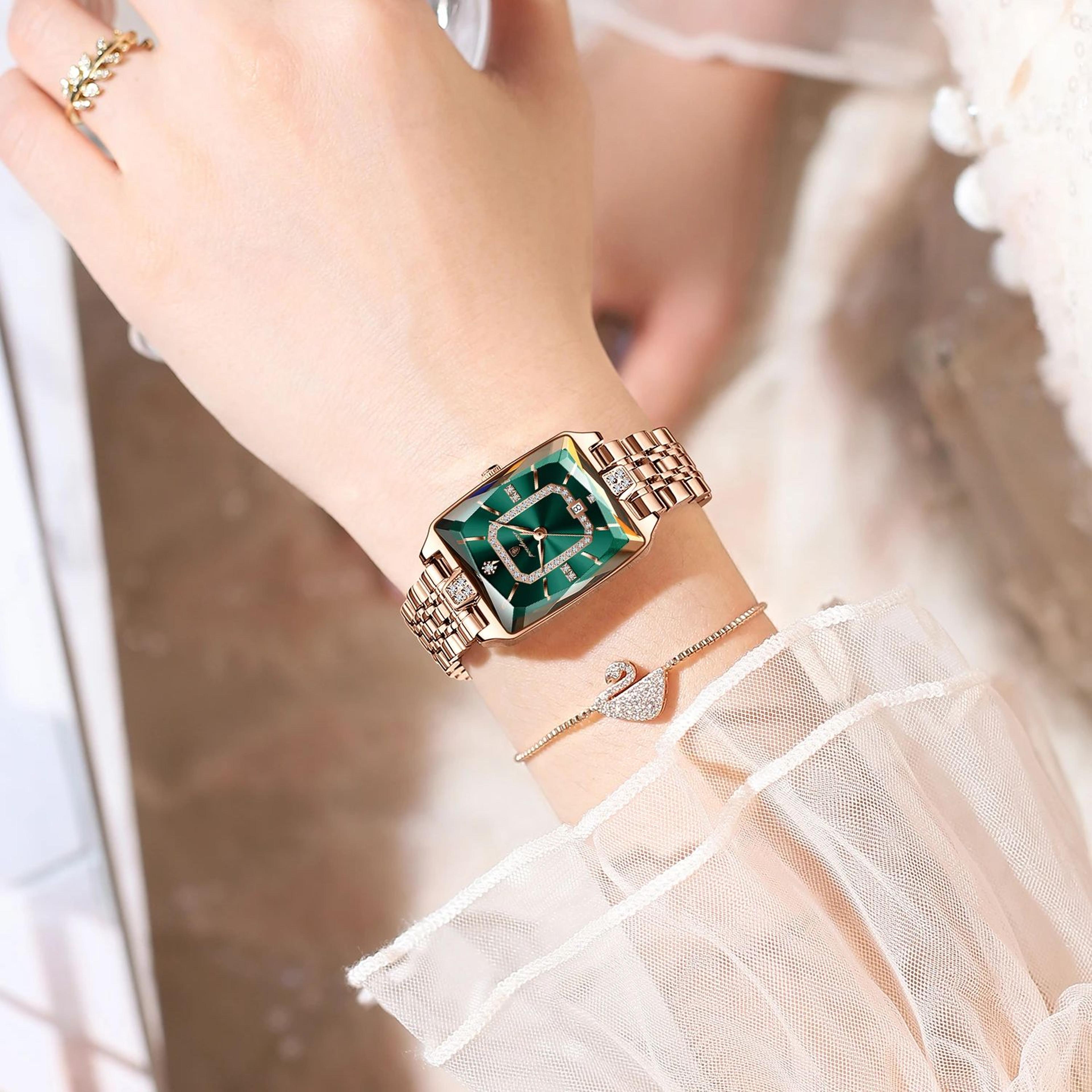 Premium Elegant Womens Watches Waterproof Ladies Wristwatch Stainless Steel Quartz Luxury Date Watc 2