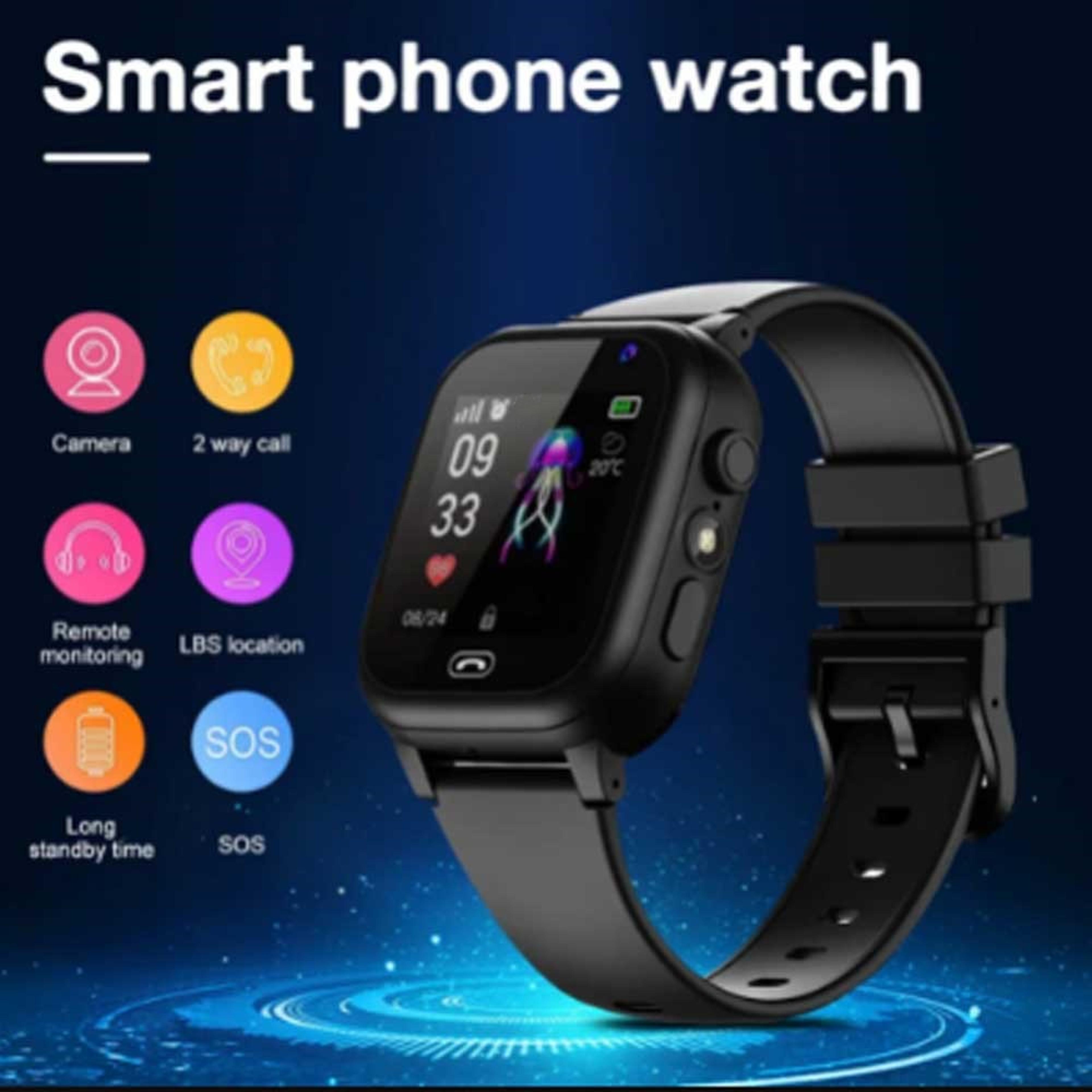 Waterproof Kids Smart Watch With SOS LBS Location Sim Card Camera For Boys Girls Gift Present 1
