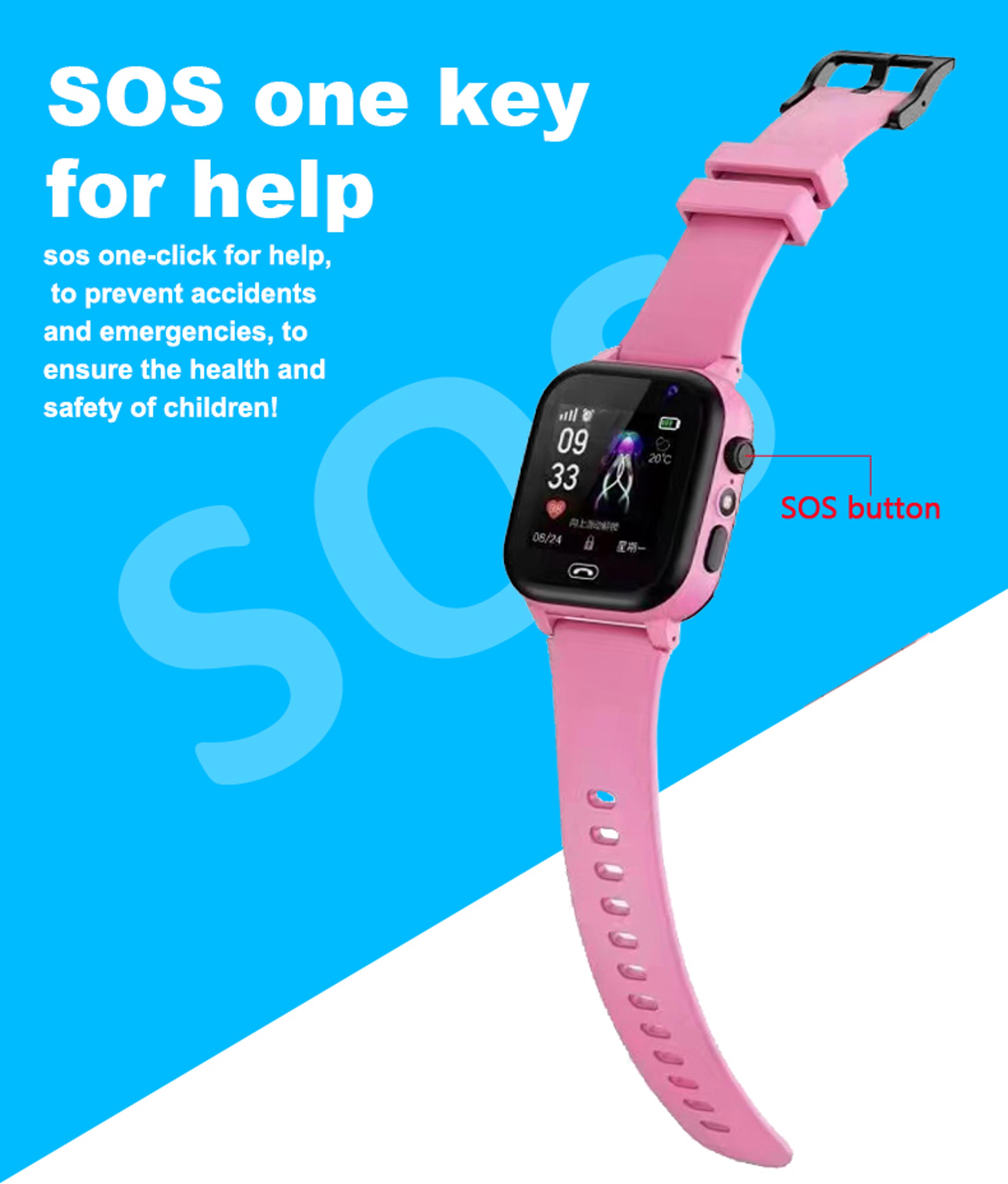 Waterproof Kids Smart Watch With SOS LBS Location Sim Card Camera For Boys Girls Gift Present 3